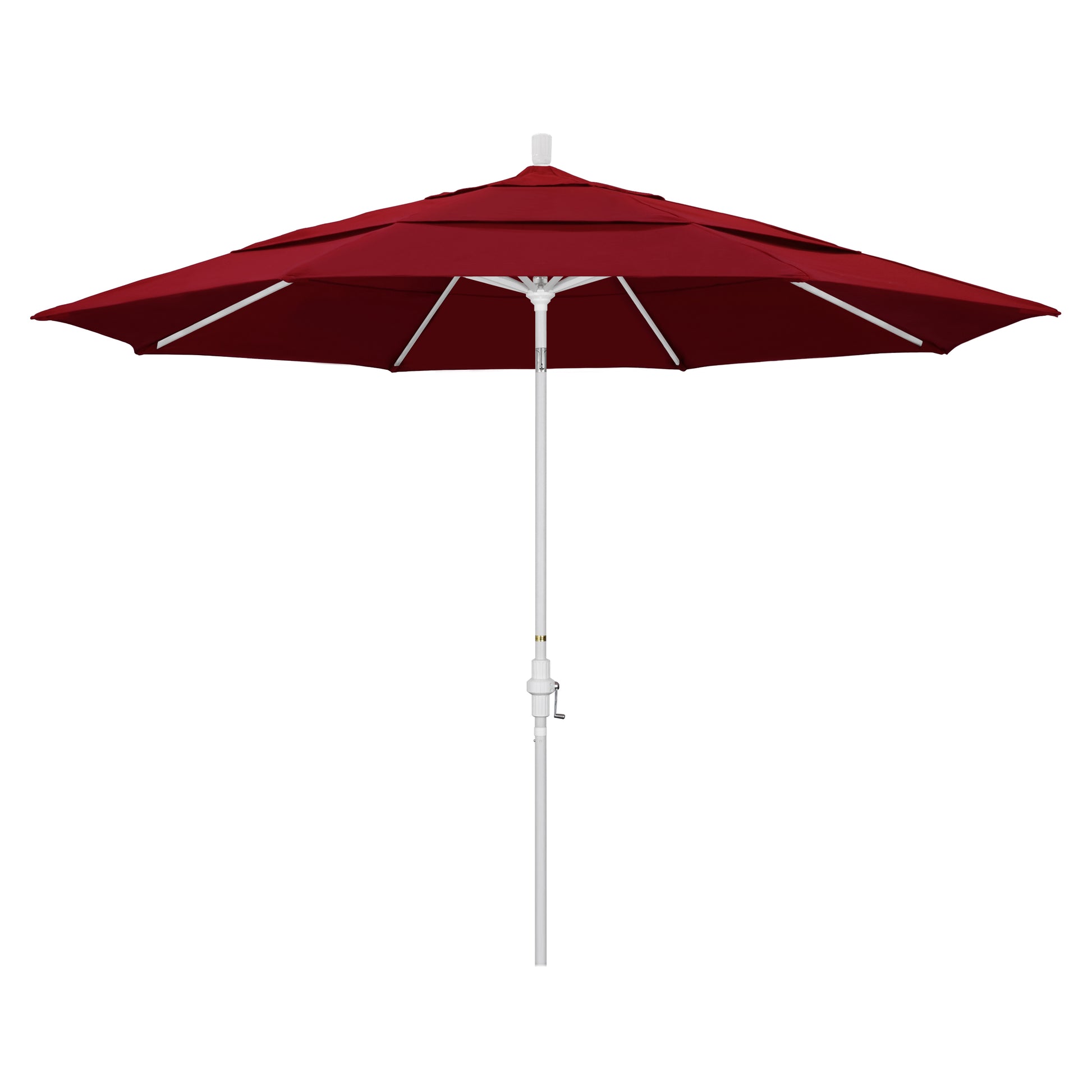 CasaFoyer 11ft California Umbrella - Market Style, Collar Tilt, Crank-to-Open, Aluminum Frame - Ideal for Residential Use
