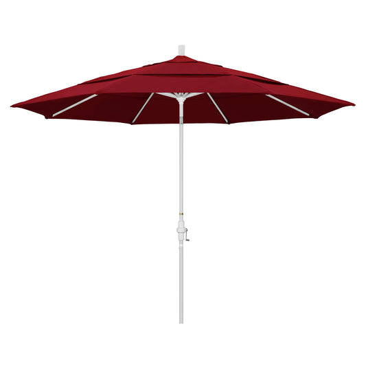 CasaFoyer 11ft California Umbrella - Market Style, Collar Tilt, Crank-to-Open, Aluminum Frame - Ideal for Residential Use