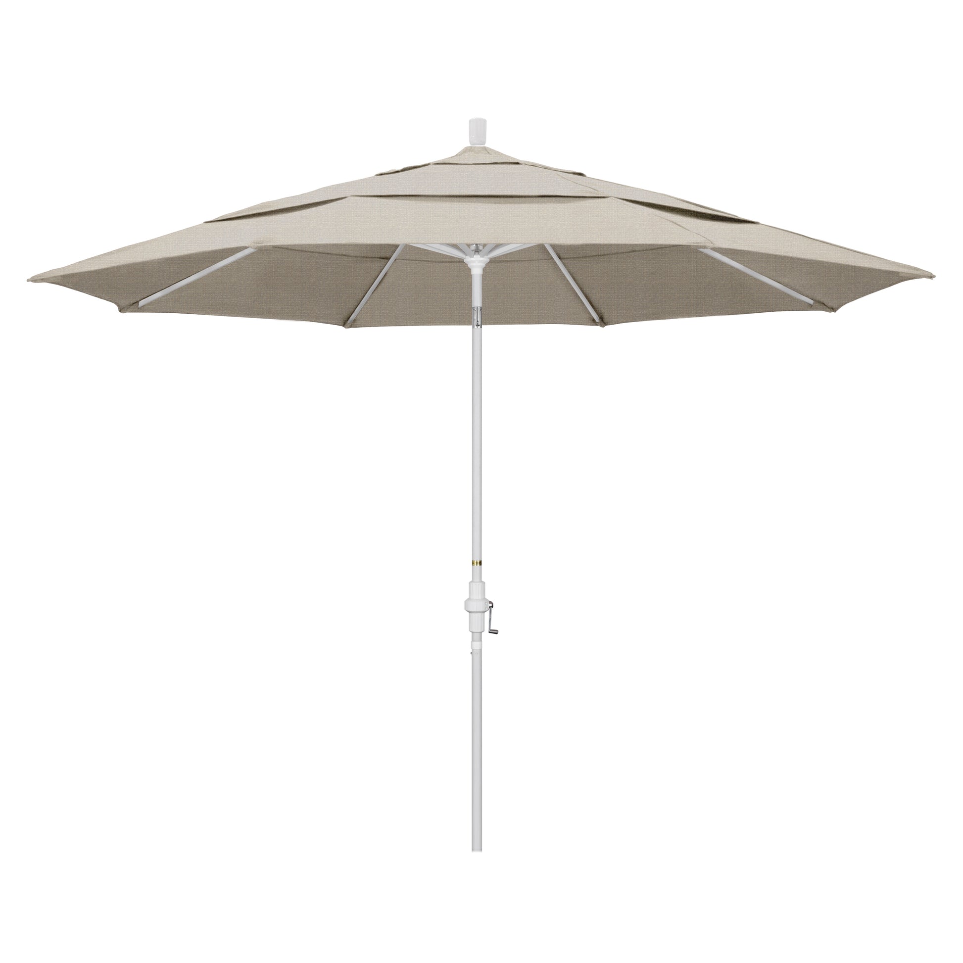 CasaFoyer 11' California Umbrella - Market Style with Advanced Collar Tilt Design, Durable Aluminum Frame, and Stunning Design. Perfect for Residential Use.