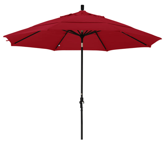 CasaFoyer 11' California Market Style Umbrella with Collar Tilt and Crank Lift - Durable Aluminum Frame - Easy to Use and Built to Last - Ideal for Residential Owners