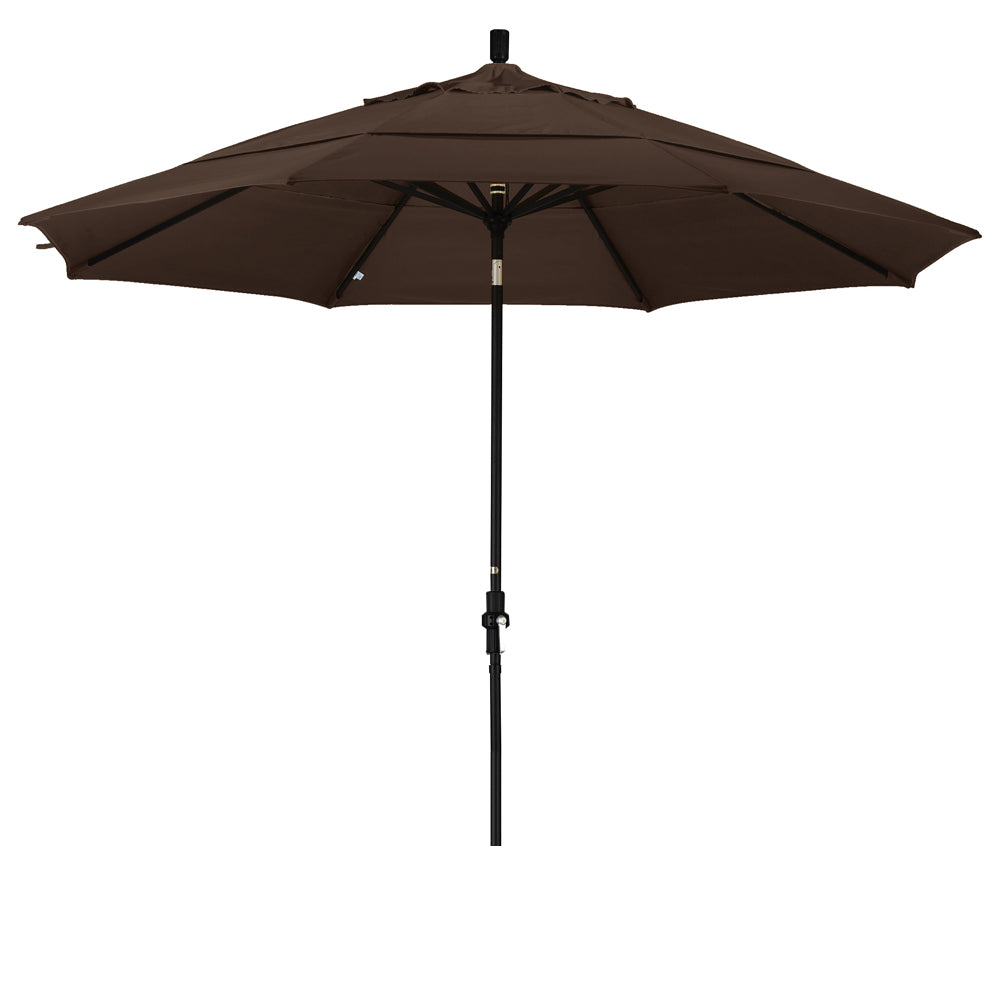 CasaFoyer 11' California Umbrella - Market Style, Collar Tilt, Aluminum Frame, Crank-to-Open, Durable & User-Friendly