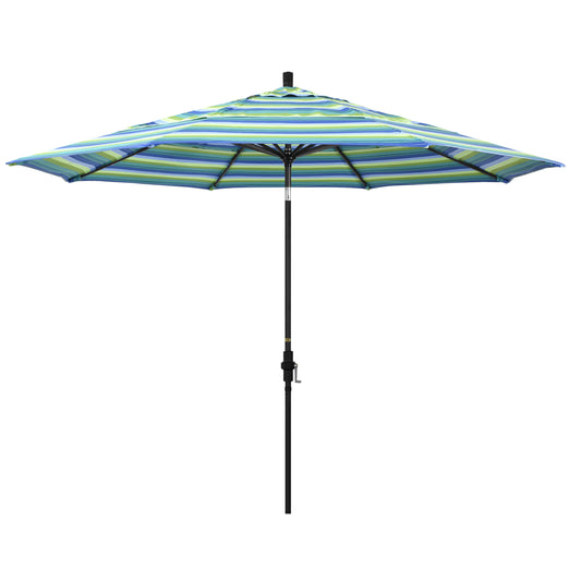 CasaFoyer 11ft California Umbrella - Extra Large Size, Sturdy Aluminum Frame, Collar Tilt Design, Crank-to-Open Mechanism, Optimal Shade Coverage