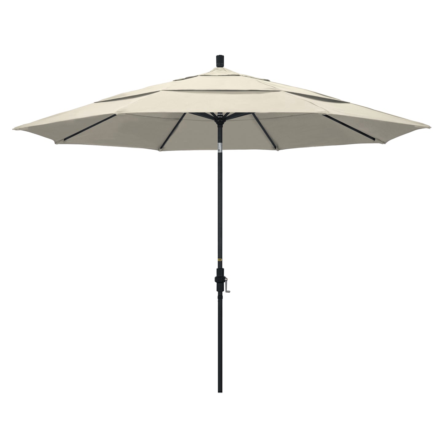 CasaFoyer 11' California Umbrella - Extra Large Size, Collar Tilt, Crank-to-Open Mechanism, Durable Aluminum Frame - Residential Owners' Choice