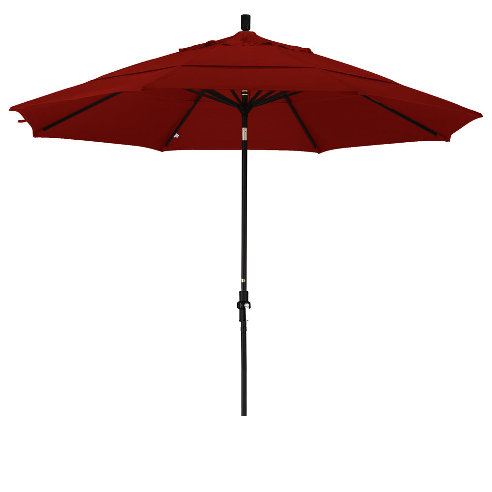 CasaFoyer 11ft California Umbrella - Extra Large Size, Market Style Design, Collar Tilt, Crank-to-Open, Sturdy Aluminum Frame, Easy-to-Use, Durable