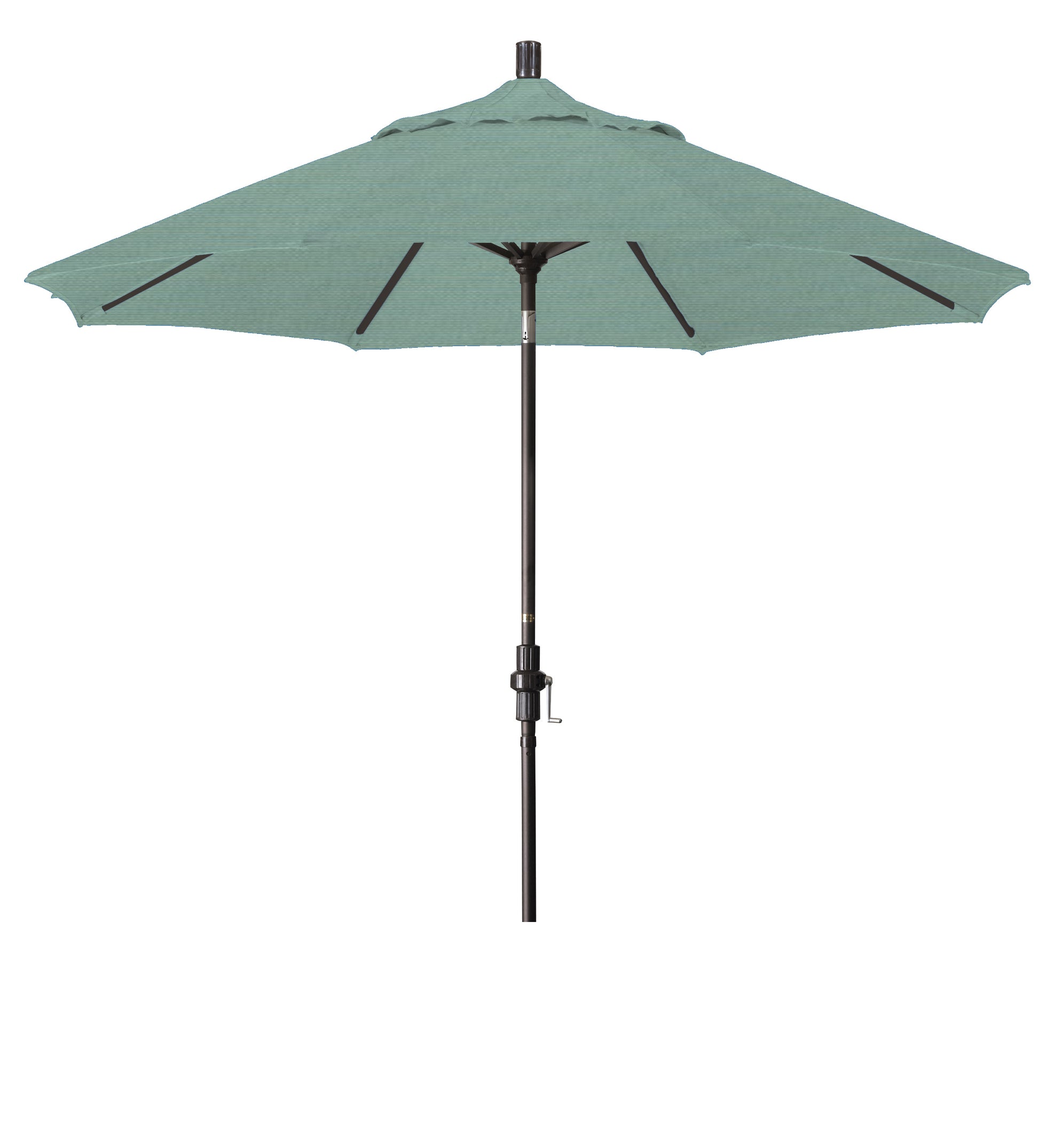 CasaFoyer California Umbrella 9' Market Umbrella with Collar Tilt and Crank Lift - Durable Aluminum Frame - Sunbrella Fabric - Easy to Adjust and Enjoy Shade - Residential Owners' Favorite