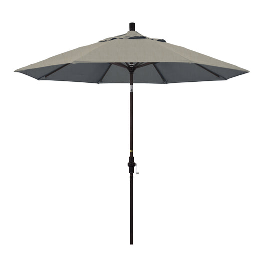 CasaFoyer California Umbrella 9' Market Umbrella with Collar Tilt and Crank Lift - Durable Aluminum Frame - Easy Tilt Adjustment - Sunbrella Fabric