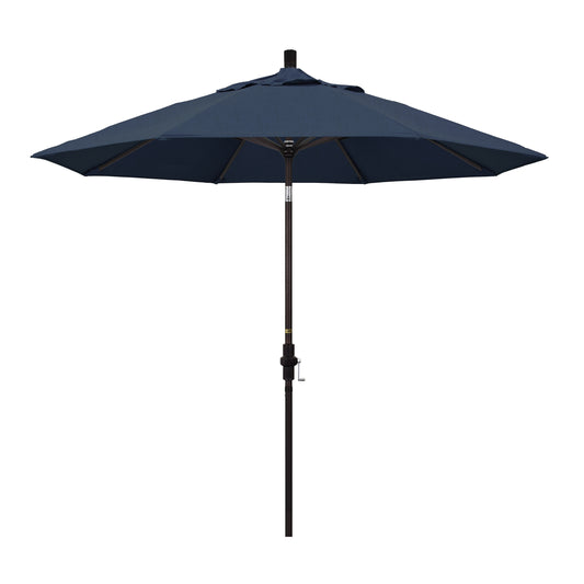 CasaFoyer California Umbrella 9' Market Umbrella with Advanced Collar Tilt Design - Durable Aluminum Frame - User-Friendly Crank Lift - Enjoyable Shade for Years