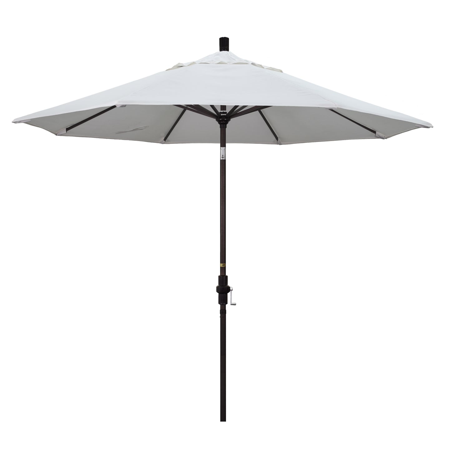 CasaFoyer California Umbrella 9' Market Umbrella with Collar Tilt and Crank Lift - Durable Aluminum Frame - Sunbrella Fabric - Easy Tilt Adjustment