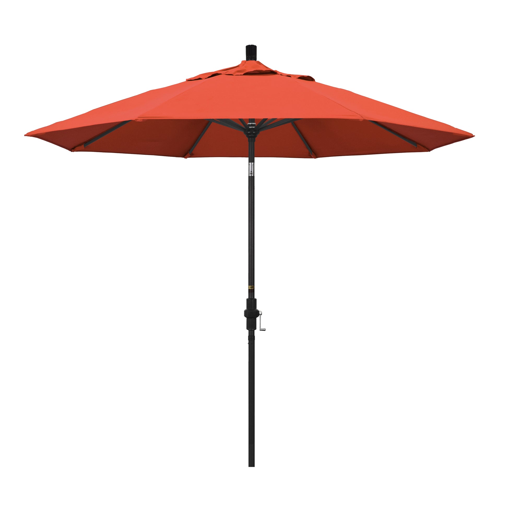 CasaFoyer California Umbrella 9' Market Umbrella with Collar Tilt and Crank Lift - Durable Aluminum Frame, Easy Shade Adjustment, Residential Owner's Choice