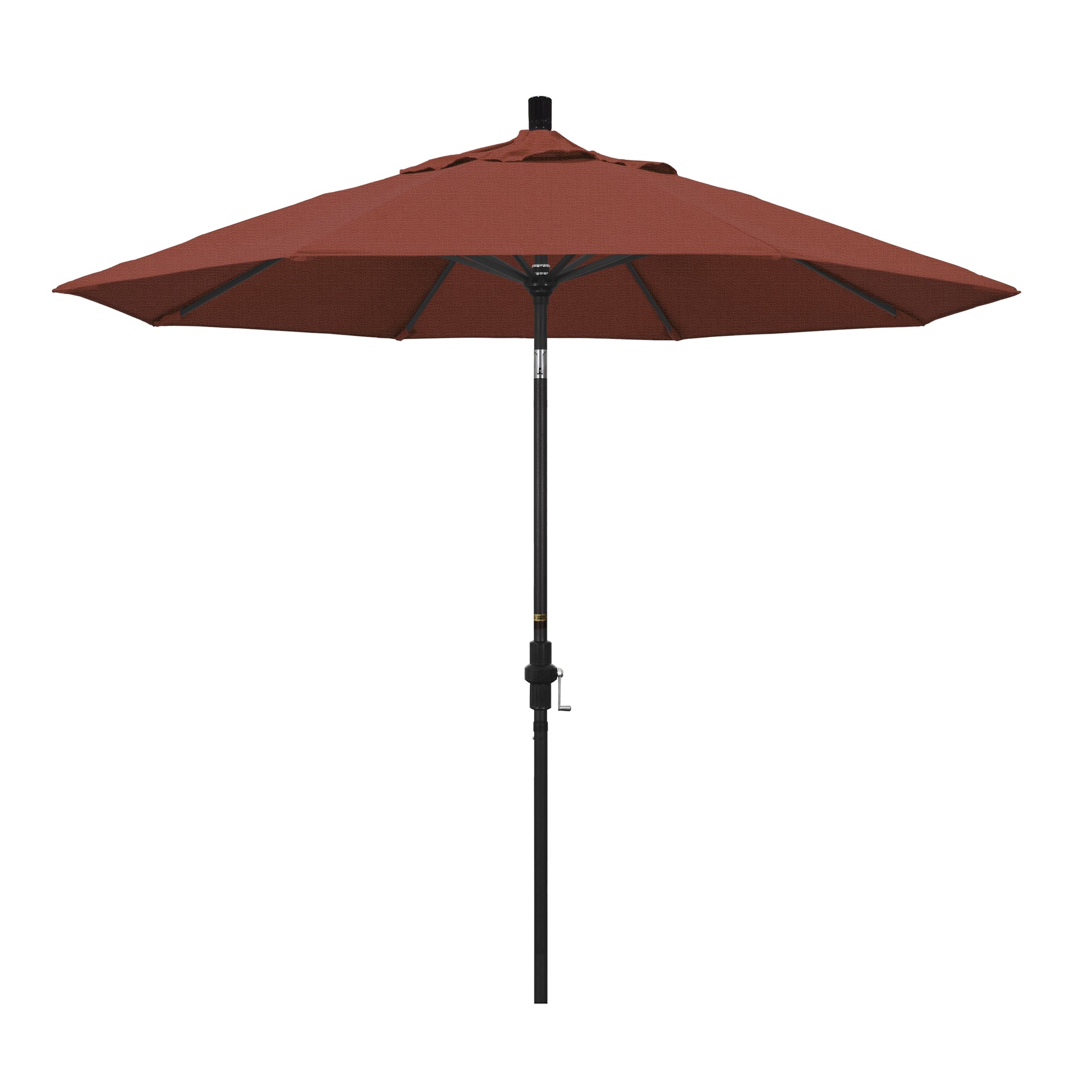 CasaFoyer California Umbrella 9' Market Umbrella with Advanced Collar Tilt Design - Durable Aluminum Frame - User-Friendly Crank Lift - Terracotta Fabric