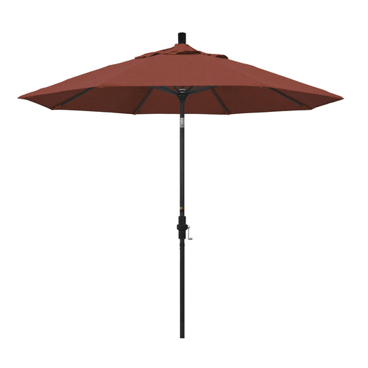 CasaFoyer California Umbrella 9' Market Umbrella with Advanced Collar Tilt Design - Durable Aluminum Frame - User-Friendly Crank Lift - Terracotta Fabric