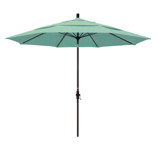 CasaFoyer 11' California Market Umbrella - Extra Large, Commercial-Grade Design, Aluminum Pole, Fiberglass Ribs, Collar Tilt, Wind Resistant