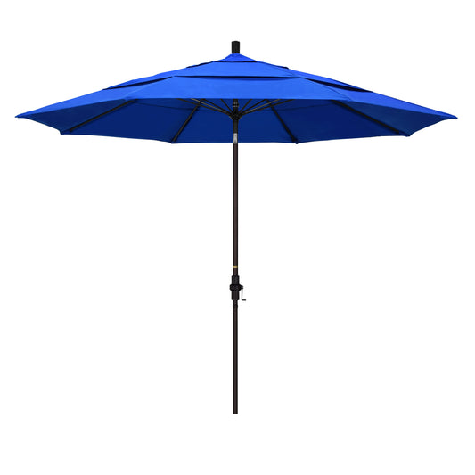 CasaFoyer 11' California Market Umbrella - Extra Large, Commercial-Grade Design, Aluminum Pole, Fiberglass Ribs, Collar Tilt, Crank Lift, Wind Resistant