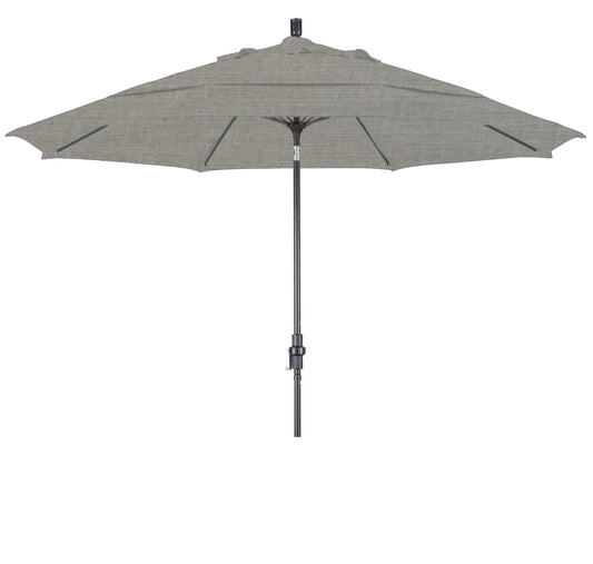 CasaFoyer 11' California Market Umbrella with Commercial-Grade Design, Aluminum Pole, Fiberglass Ribs, Collar Tilt, and Wind-Resistant Canopy