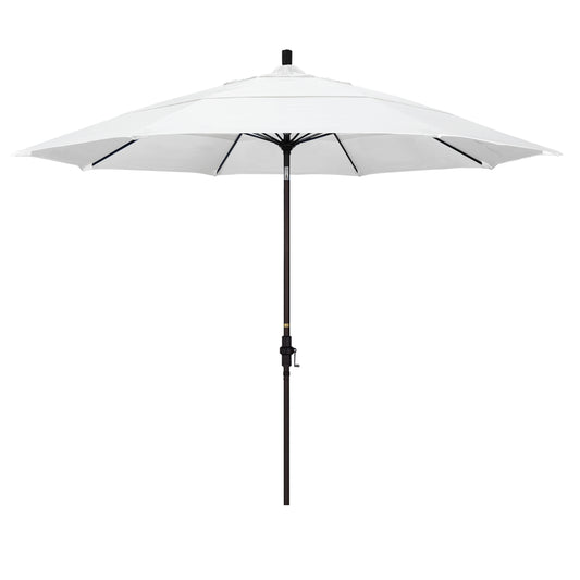 CasaFoyer 11' Extra-Large California Market Umbrella with Advanced Collar Tilt Design and Durable Aluminum Pole - Wind Resistant Fiberglass Ribs - Easy Tilt Control - Premium Quality