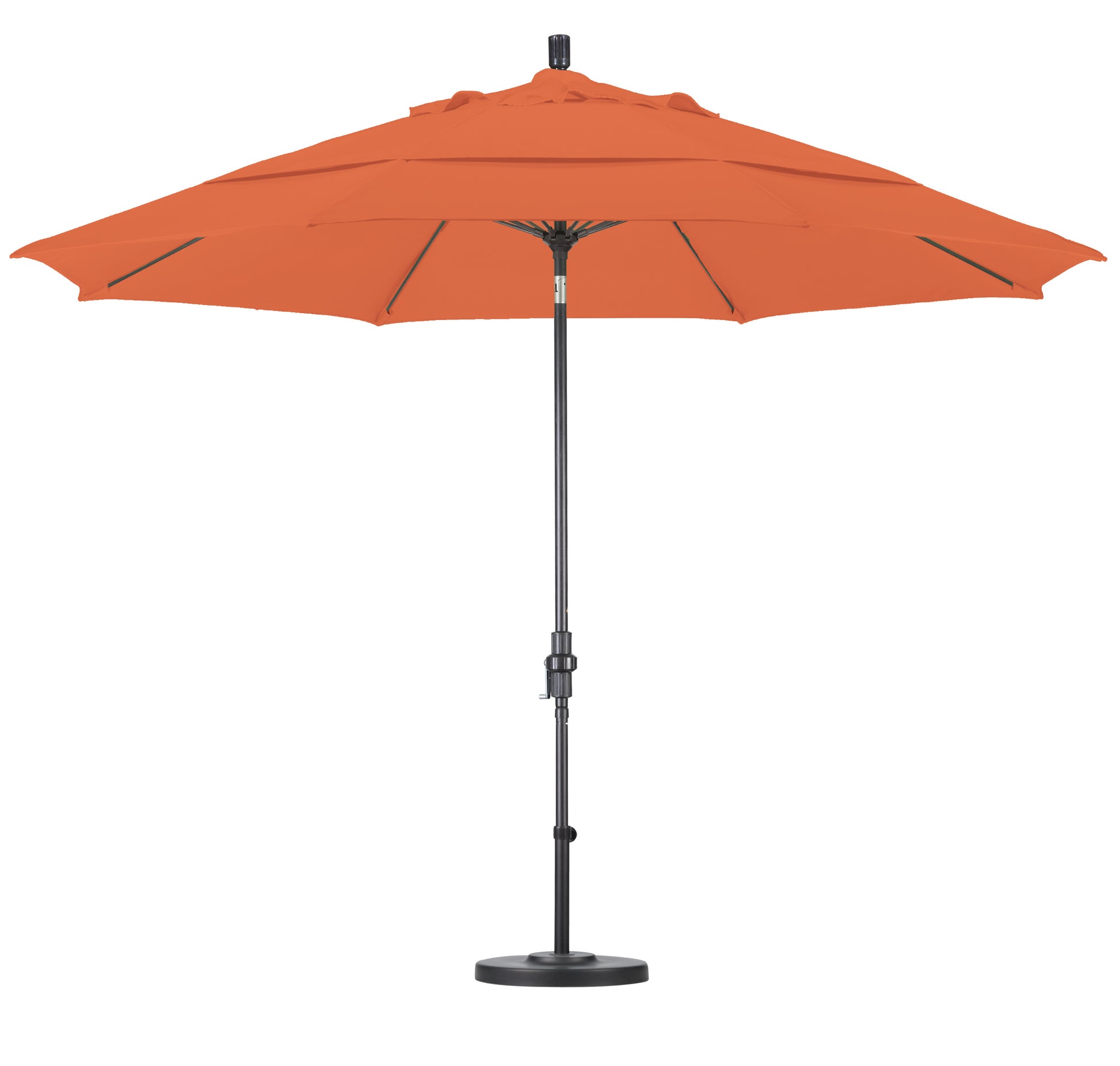 CasaFoyer 11' California Market Umbrella with Commercial-Grade Design, Aluminum Pole, Fiberglass Ribs, Collar Tilt, and Wind-Resistant Canopy