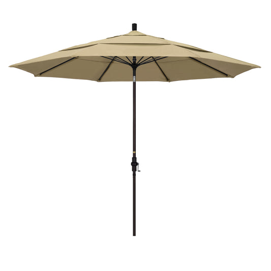 CasaFoyer 11' Extra-Large California Market Umbrella with Advanced Collar Tilt Design, Sturdy Aluminum Pole, and Premium Fiberglass Ribs - Wind Resistant and User-Friendly
