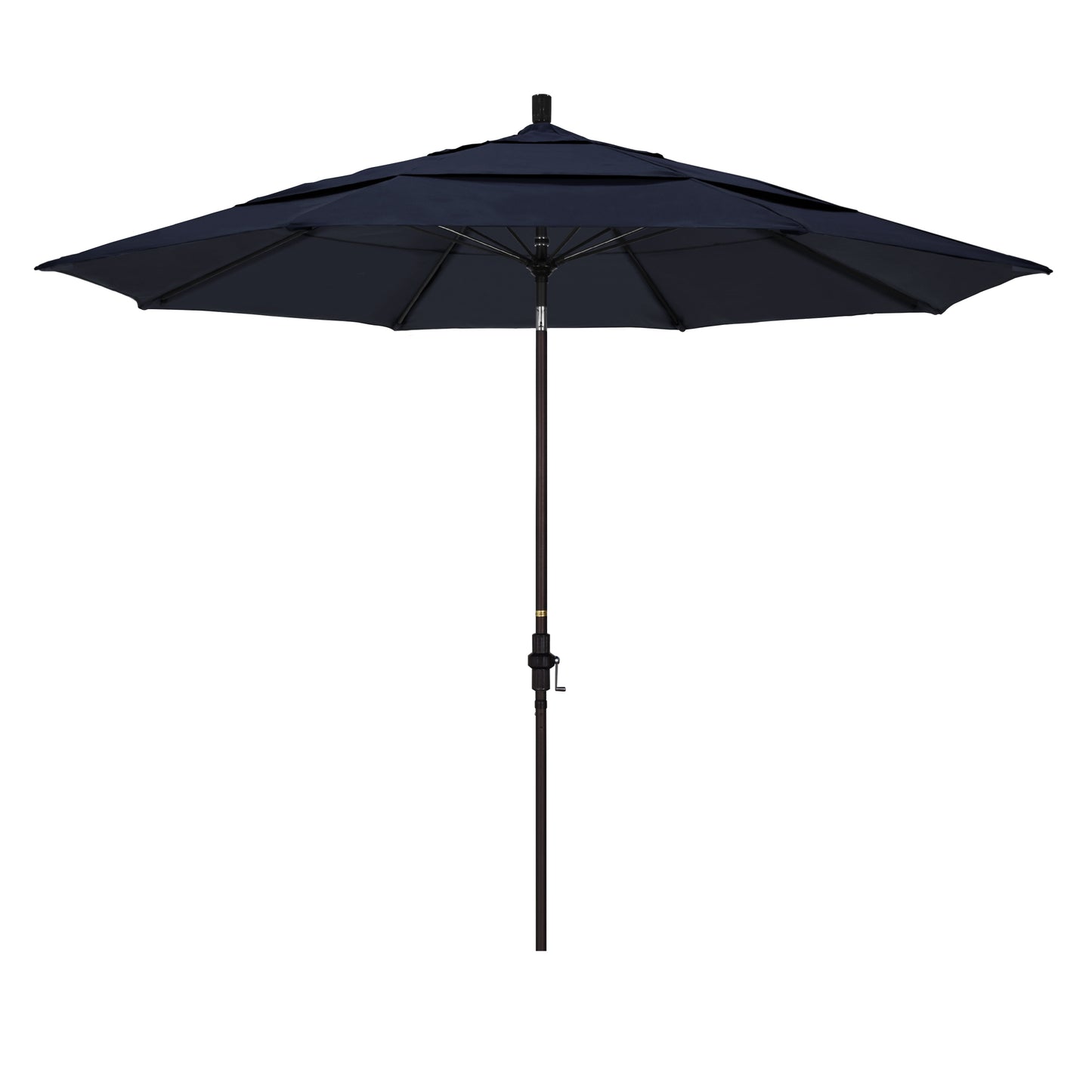 CasaFoyer 11' California Market Umbrella with Commercial-Grade Design, Aluminum Pole, Fiberglass Ribs, Collar Tilt, and Wind-Resistant Canopy