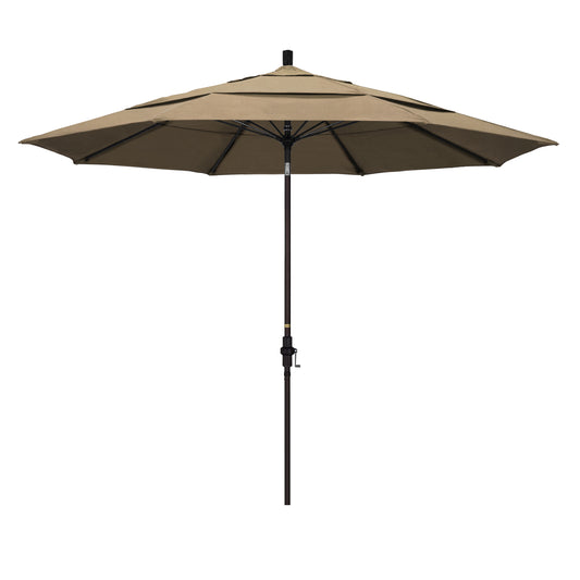 CasaFoyer 11' California Market Umbrella - Extra Large, Commercial-Grade Design, Aluminum Pole, Fiberglass Ribs, Collar Tilt, Wind Resistant, User-Friendly
