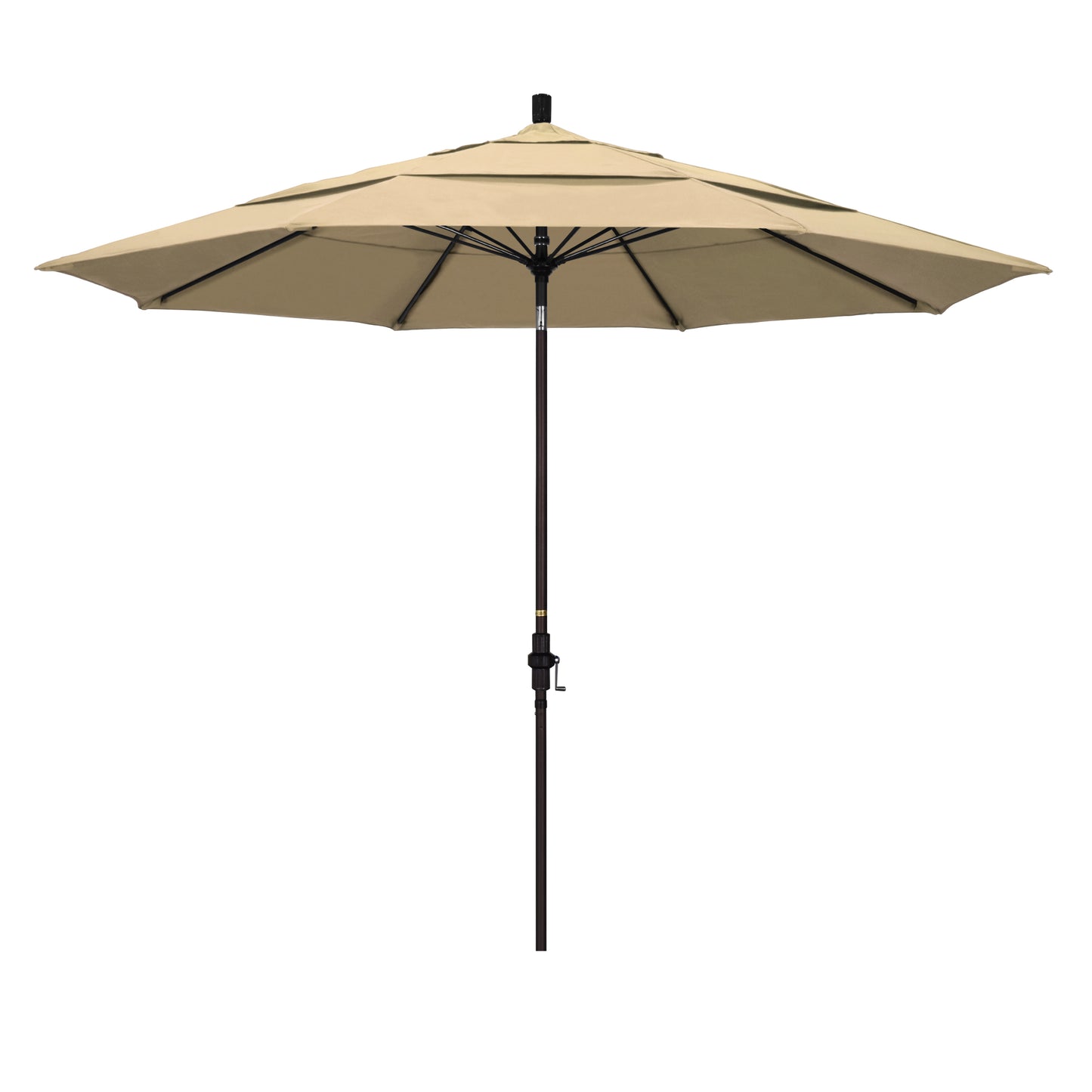 CasaFoyer 11ft California Market Umbrella - Extra Large, Commercial-Grade Design, Aluminum Pole, Fiberglass Ribs, Wind Resistant, Collar Tilt, Easy Crank Lift