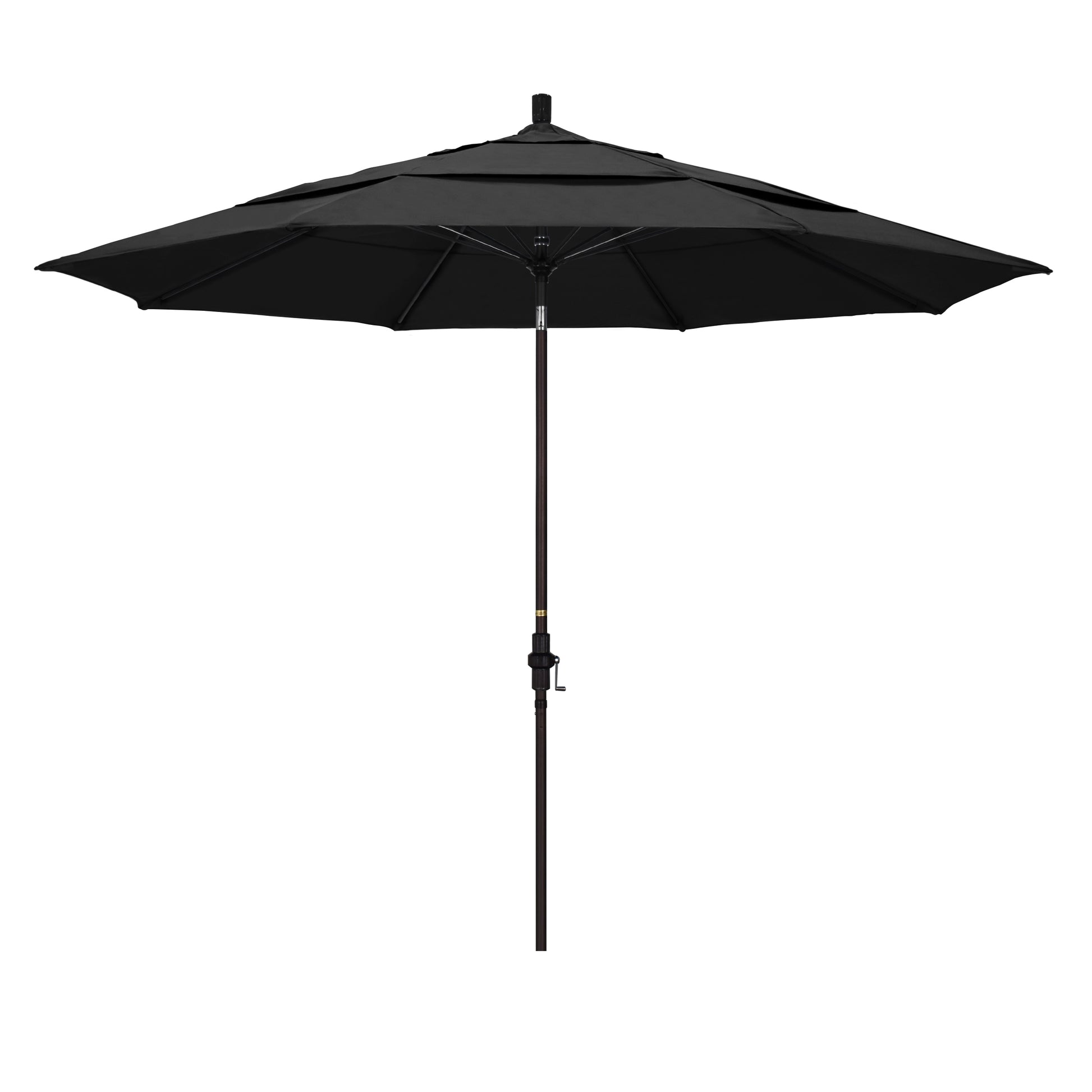 CasaFoyer 11' Extra-Large California Market Umbrella with Aluminum Pole and Fiberglass Ribs - Durable, Wind Resistant, Easy Tilt and Crank Lift