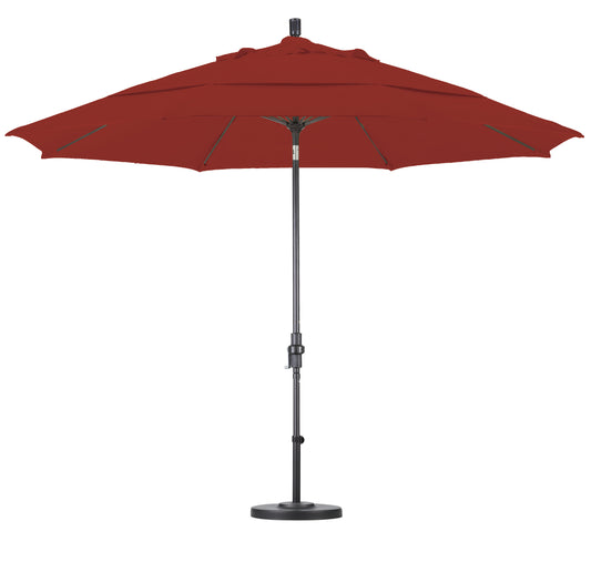 CasaFoyer 11' California Market Umbrella - Extra Large, Commercial-Grade Design, Aluminum Pole, Fiberglass Ribs, Collar Tilt, Wind Resistant, User-Friendly