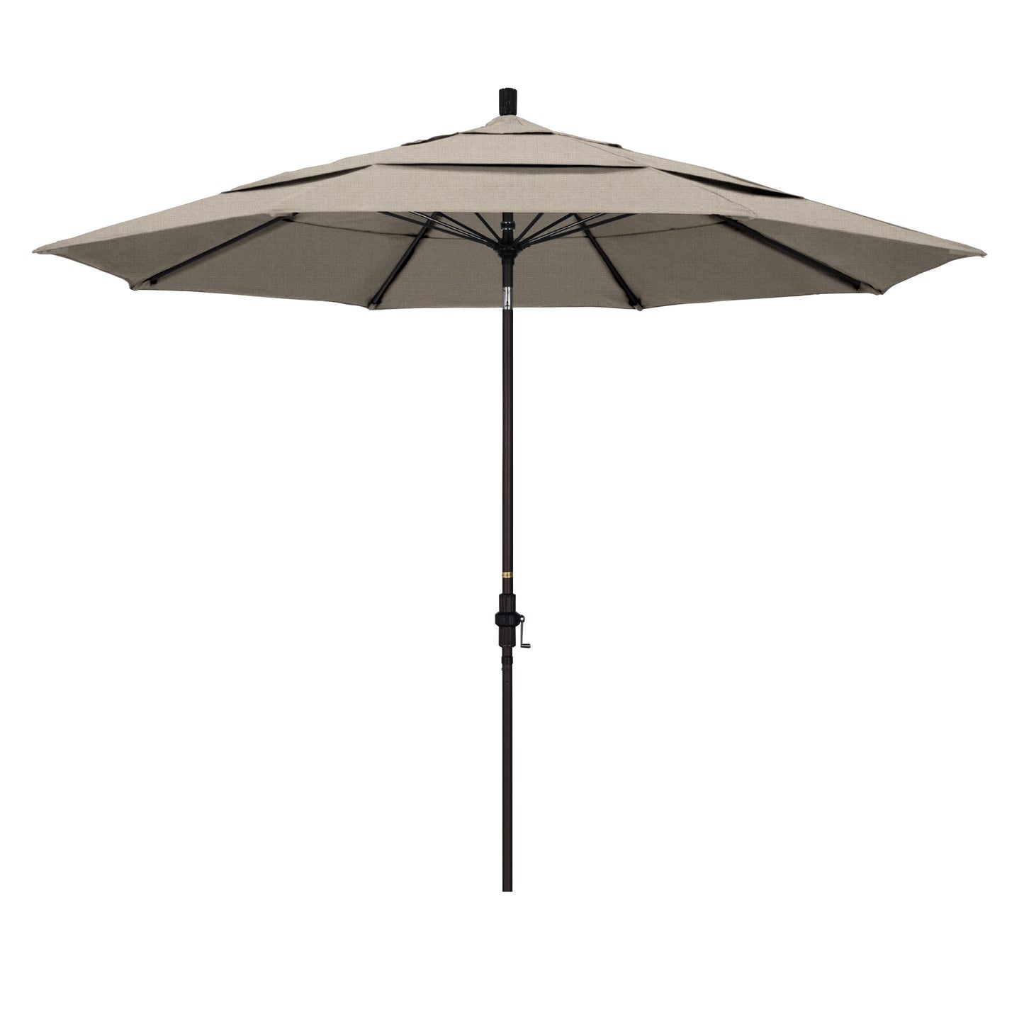 CasaFoyer 11' California Market Umbrella - Game-Changing Design, Aluminum Pole, Fiberglass Ribs, Collar Tilt, Easy Crank Lift, Resilient Canopy