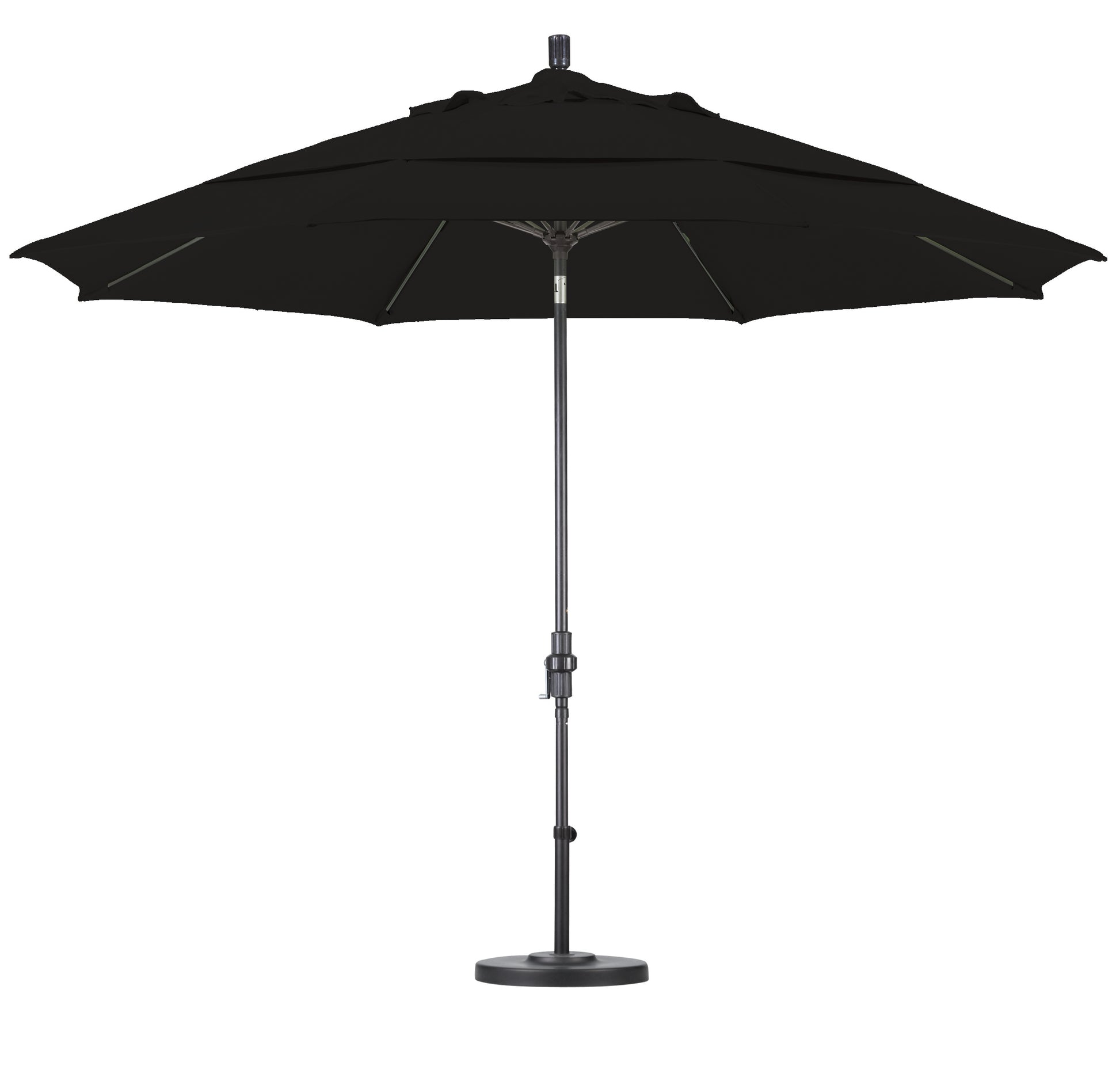 CasaFoyer 11' California Market Umbrella with Commercial-Grade Design, Aluminum Pole, Fiberglass Ribs, Collar Tilt, and User-Friendly Crank Lift