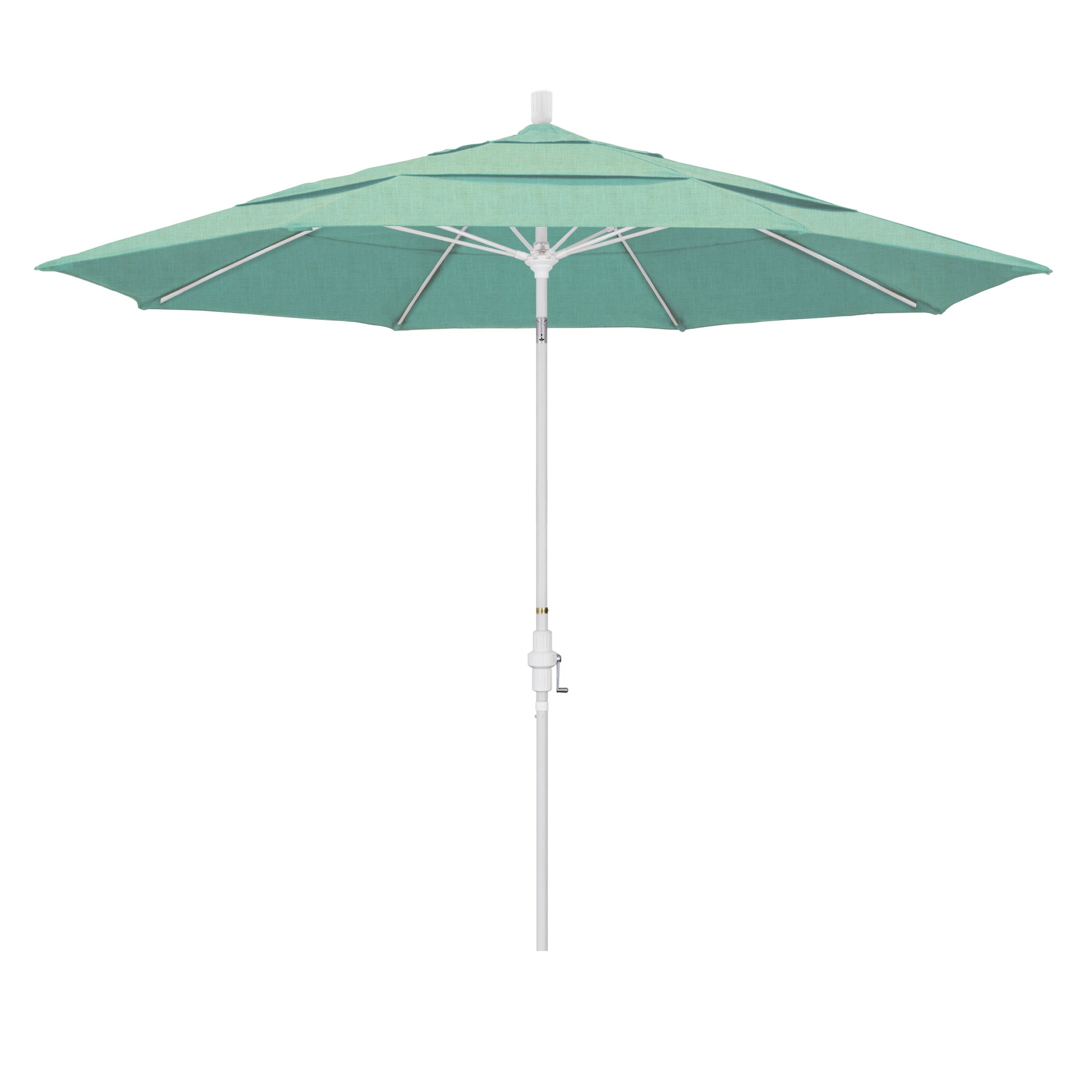 CasaFoyer 11' California Market Umbrella with Commercial-Grade Design, Aluminum Pole, Fiberglass Ribs, Collar Tilt, and Wind-Resistant Canopy