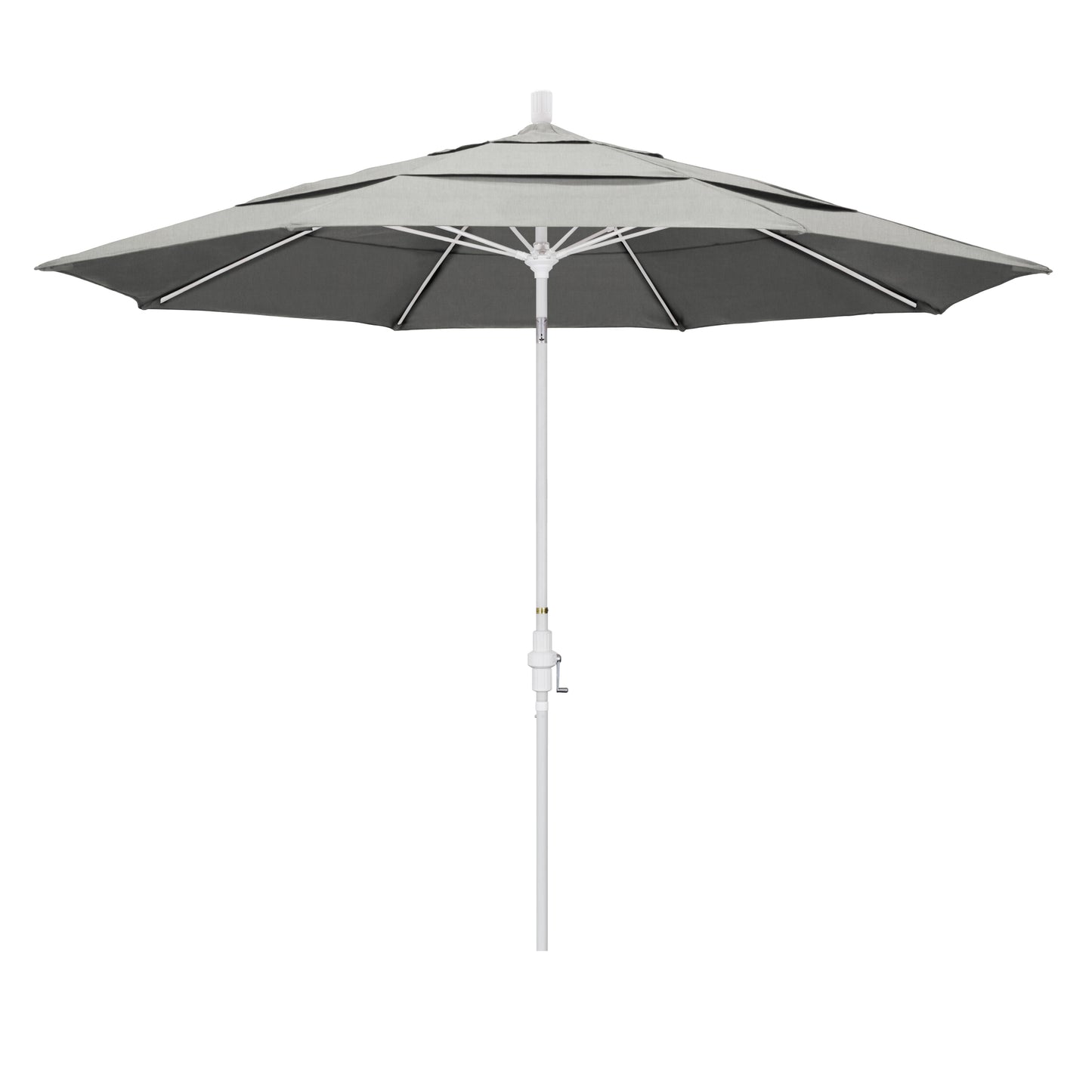 CasaFoyer 11' California Market Umbrella - Extra Large, Commercial-Grade Design, Aluminum Pole, Fiberglass Ribs, Collar Tilt, Wind Resistant