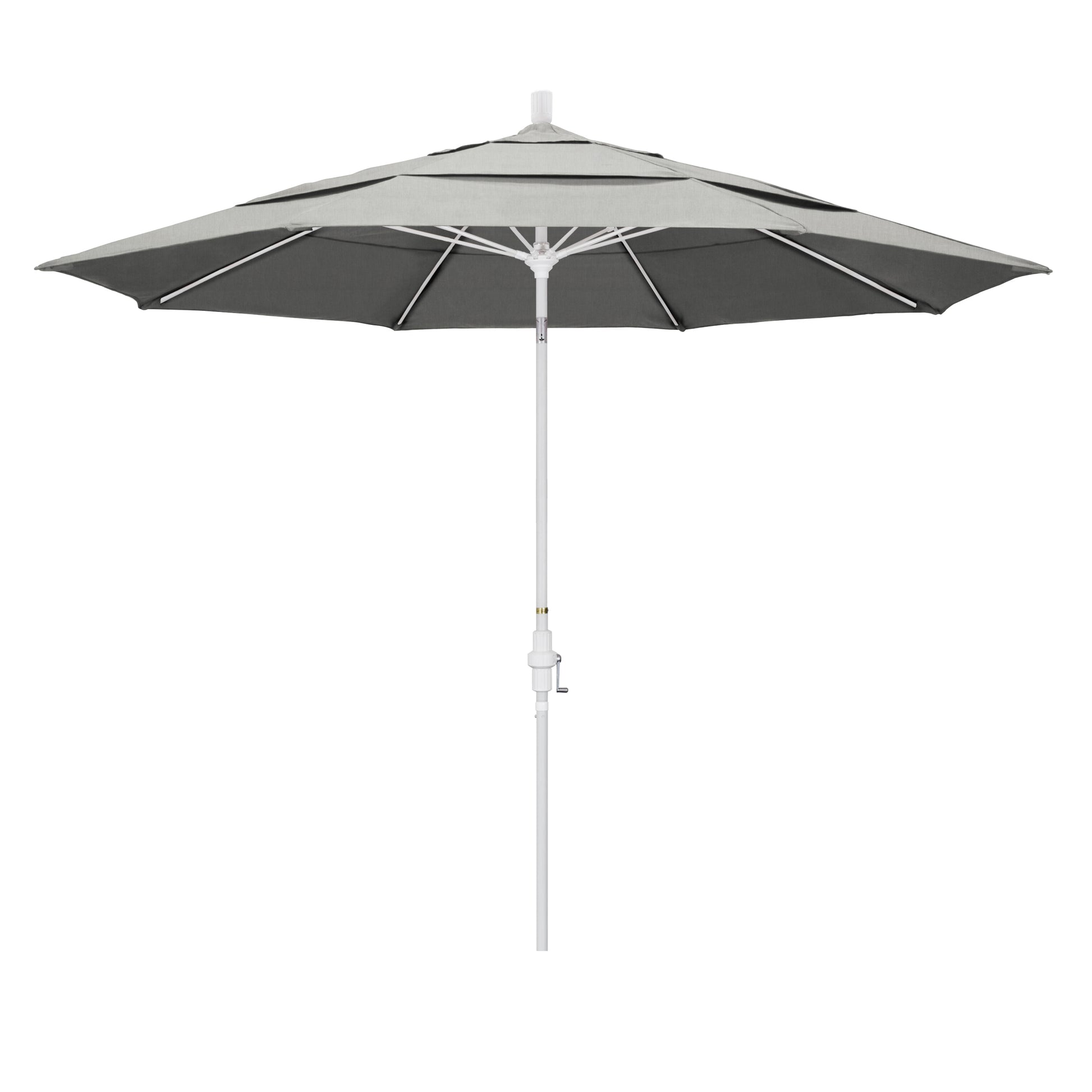 CasaFoyer 11' California Market Umbrella - Extra Large, Commercial-Grade Design, Aluminum Pole, Fiberglass Ribs, Collar Tilt, Wind Resistant