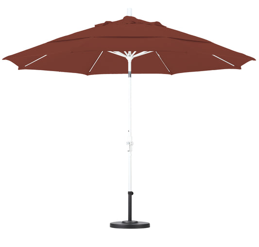 CasaFoyer 11' Extra-Large California Market Umbrella with Commercial-Grade Design, Aluminum Pole, Fiberglass Ribs, Collar Tilt, and Wind-Resistant Canopy