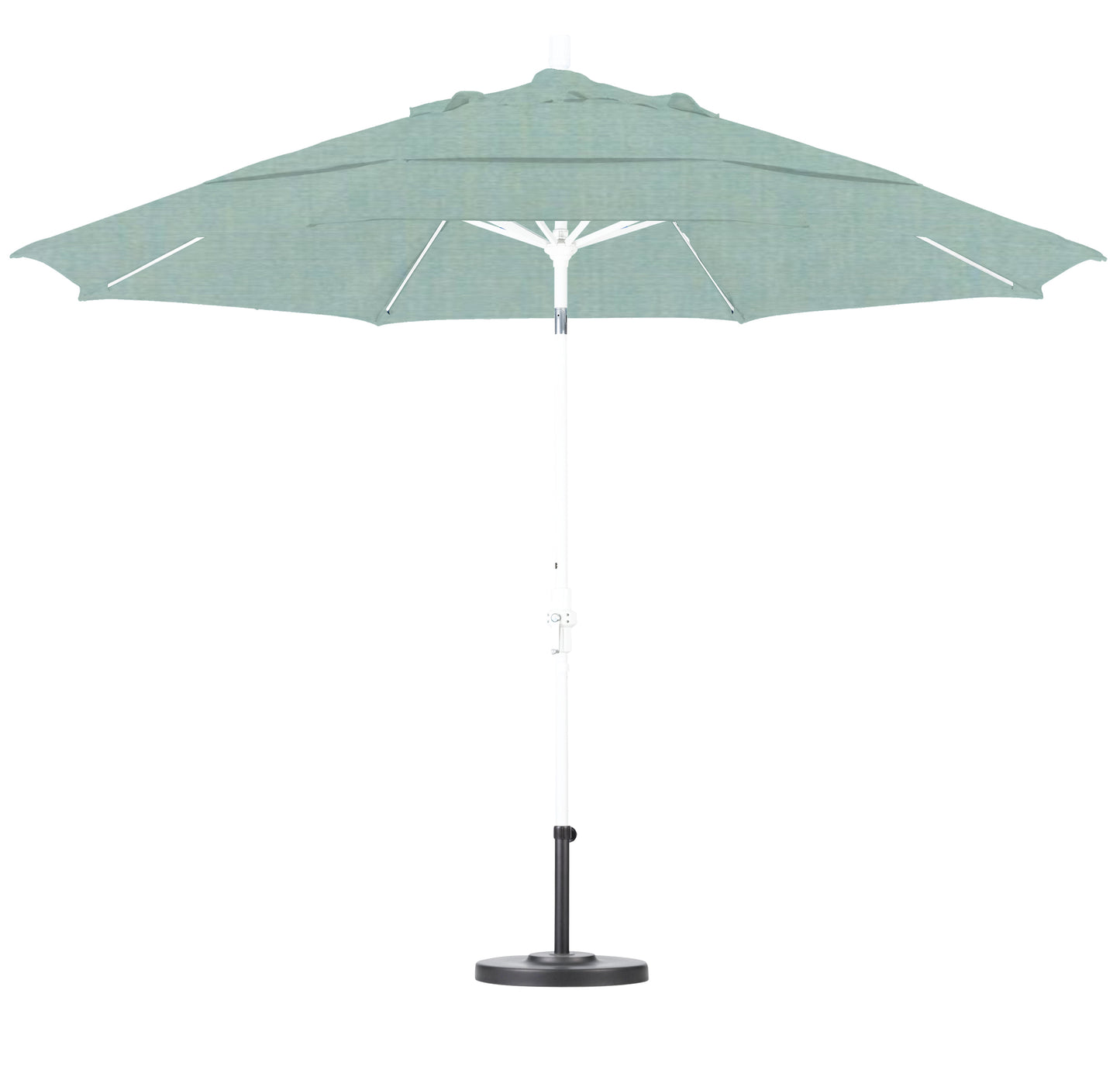 CasaFoyer 11' Extra-Large California Market Umbrella | Commercial-Grade Design | Sturdy Aluminum Pole | Fiberglass Ribs | Collar Tilt | Wind Resistant | Durable & Flexible | Sunbrella Fabric