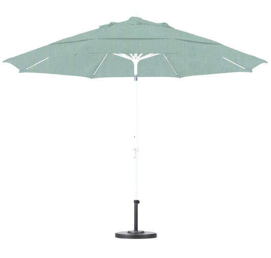 CasaFoyer 11' Extra-Large California Market Umbrella | Commercial-Grade Design | Sturdy Aluminum Pole | Fiberglass Ribs | Collar Tilt | Wind Resistant | Durable & Flexible | Sunbrella Fabric