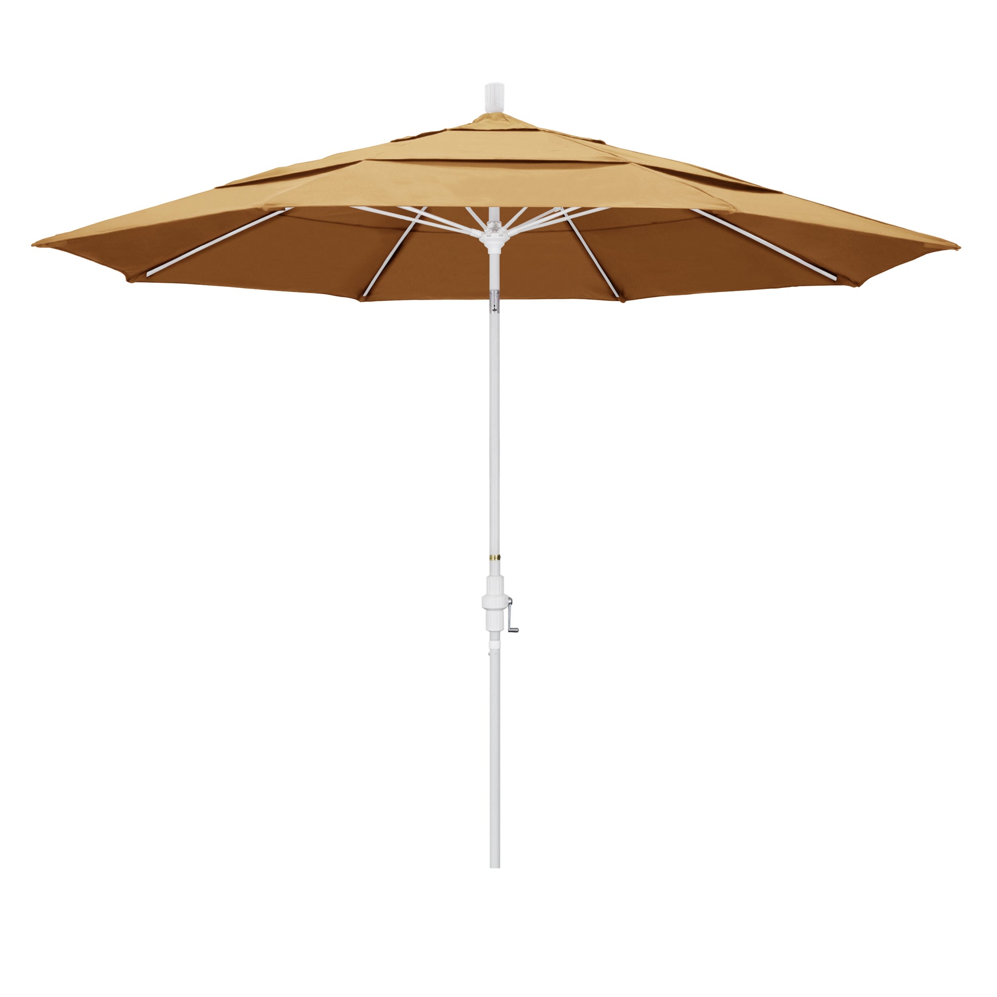CasaFoyer 11' Extra-Large California Market Umbrella with Advanced Collar Tilt Design - Durable Aluminum Pole, Premium Fiberglass Ribs, Wind Resistant Canopy - Sunbrella Fabric