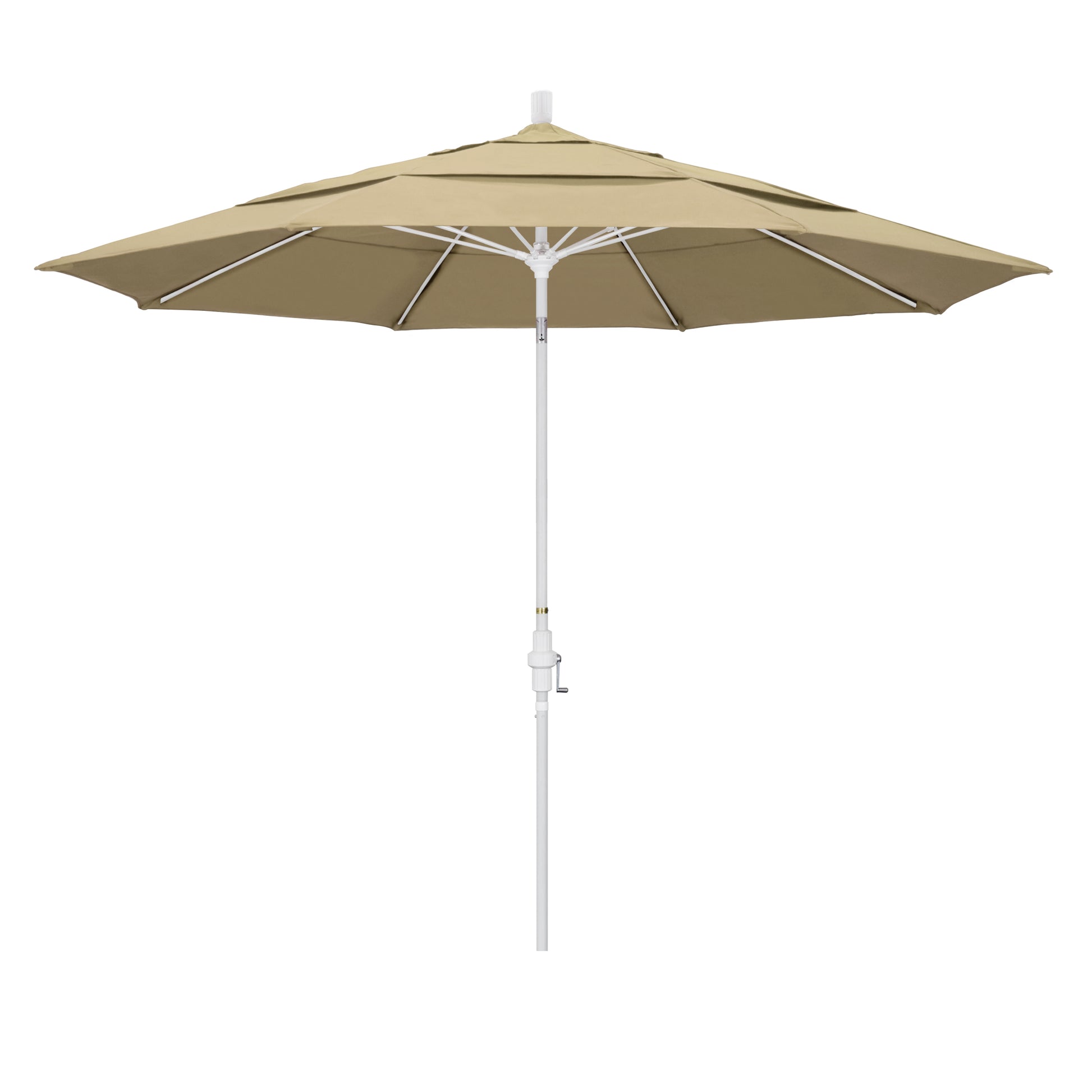 CasaFoyer 11' Extra-Large California Market Umbrella | Commercial-Grade Design | Aluminum Pole | Fiberglass Ribs | Collar Tilt | Wind Resistant | Sunbrella Fabric