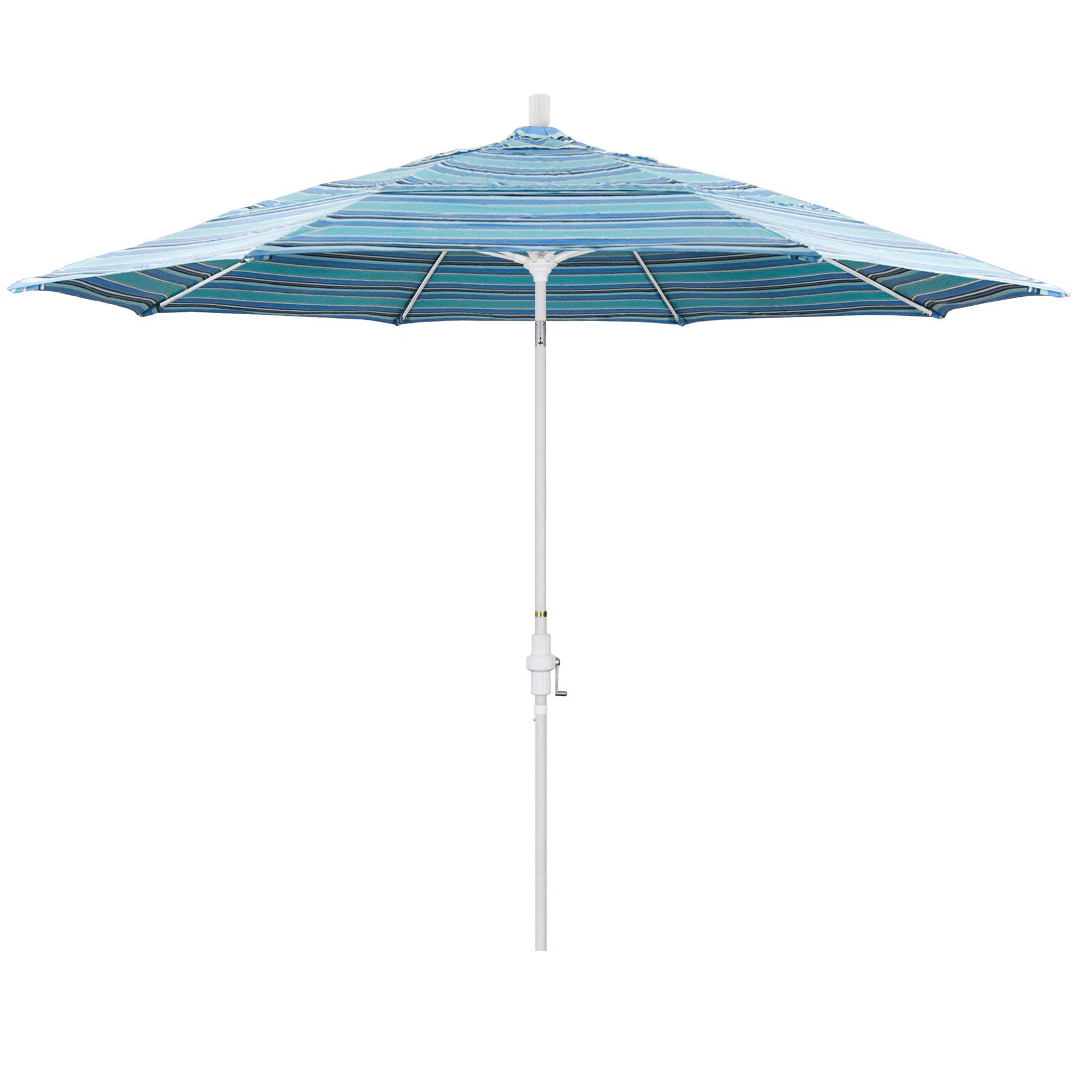 CasaFoyer 11' California Market Umbrella with Commercial-Grade Design, Aluminum Pole, Fiberglass Ribs, Collar Tilt, and Wind-Resistant Canopy