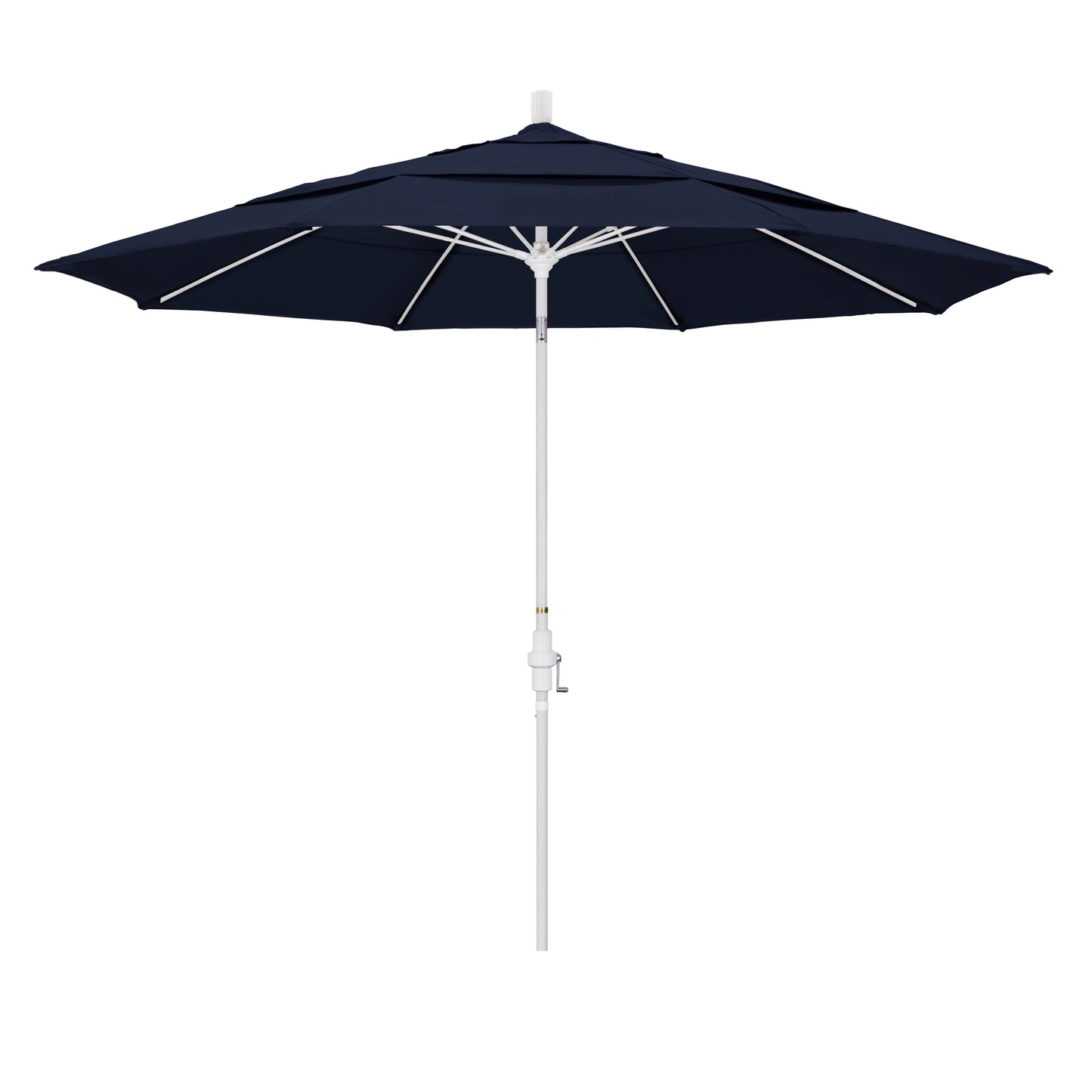 CasaFoyer 11' California Market Umbrella with Commercial-Grade Design, Aluminum Pole, Fiberglass Ribs, Collar Tilt, and Wind-Resistant Canopy