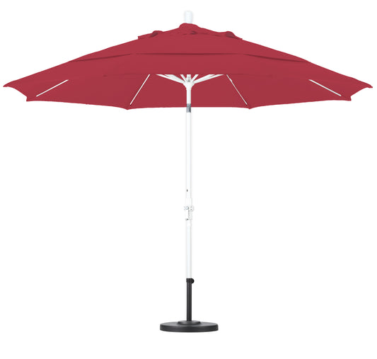 CasaFoyer 11' California Market Umbrella - Extra Large, Commercial-Grade Design, Aluminum Pole, Fiberglass Ribs, Collar Tilt, Wind Resistant