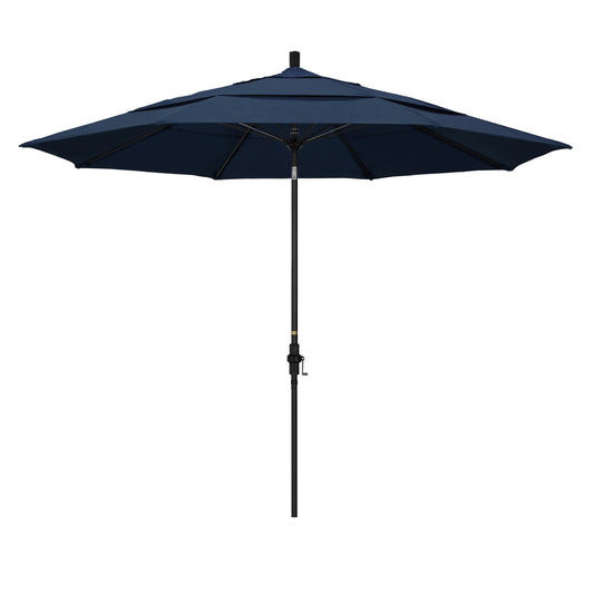 CasaFoyer 11' California Market Umbrella - Durable Aluminum Pole, Premium Fiberglass Ribs, Collar Tilt, Crank Lift - Wind Resistant & User-Friendly