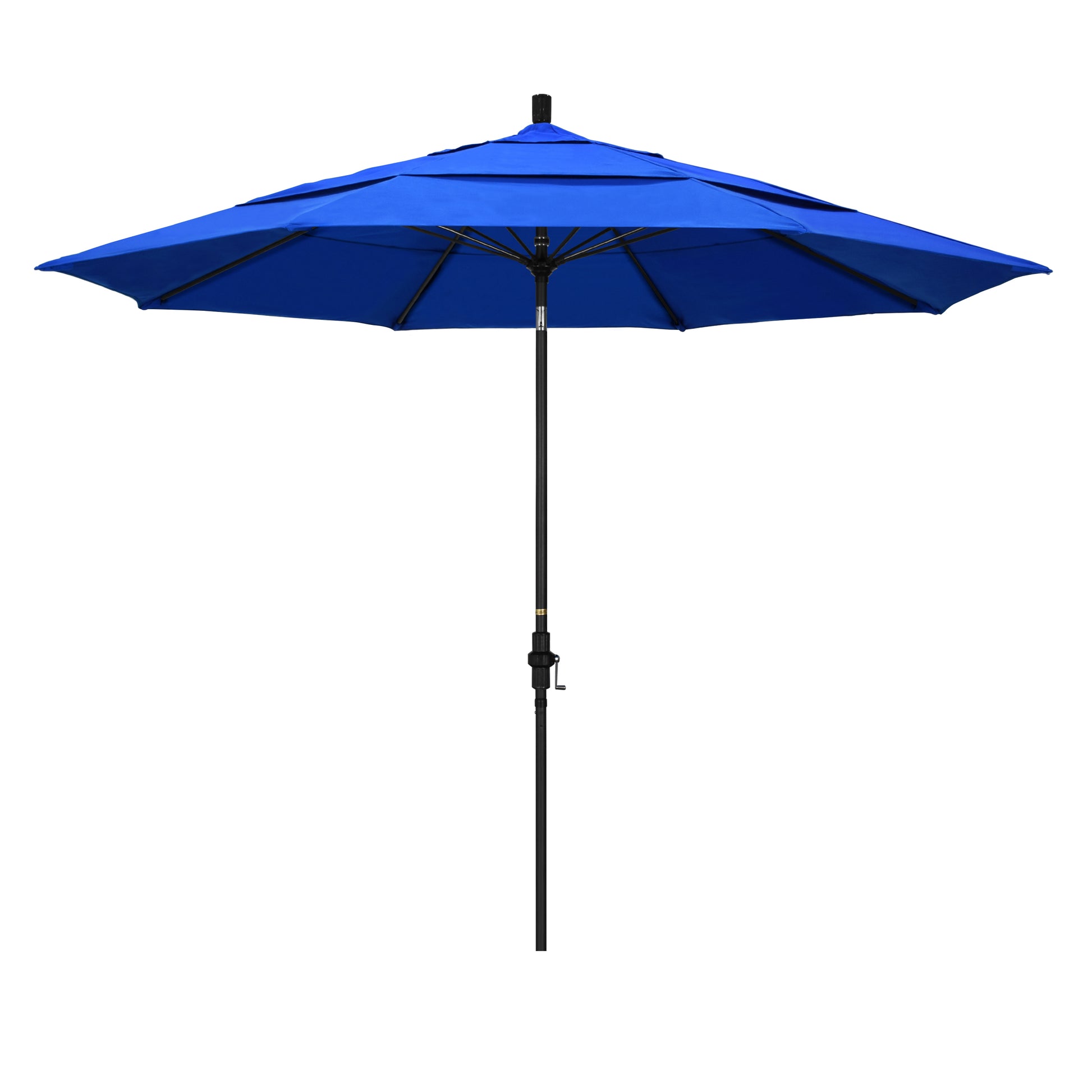 CasaFoyer 11' California Market Umbrella with Commercial-Grade Design, Aluminum Pole, Fiberglass Ribs, Collar Tilt, and Wind-Resistant Canopy