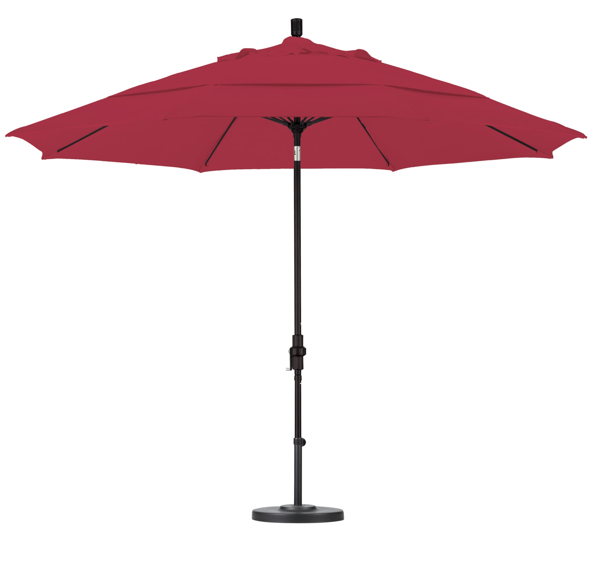CasaFoyer 11' Extra-Large California Market Umbrella with Advanced Collar Tilt Design - Durable Aluminum Pole, Premium Fiberglass Ribs, Easy Crank Lift - Resilient and User-Friendly - Sunbrella Fabric