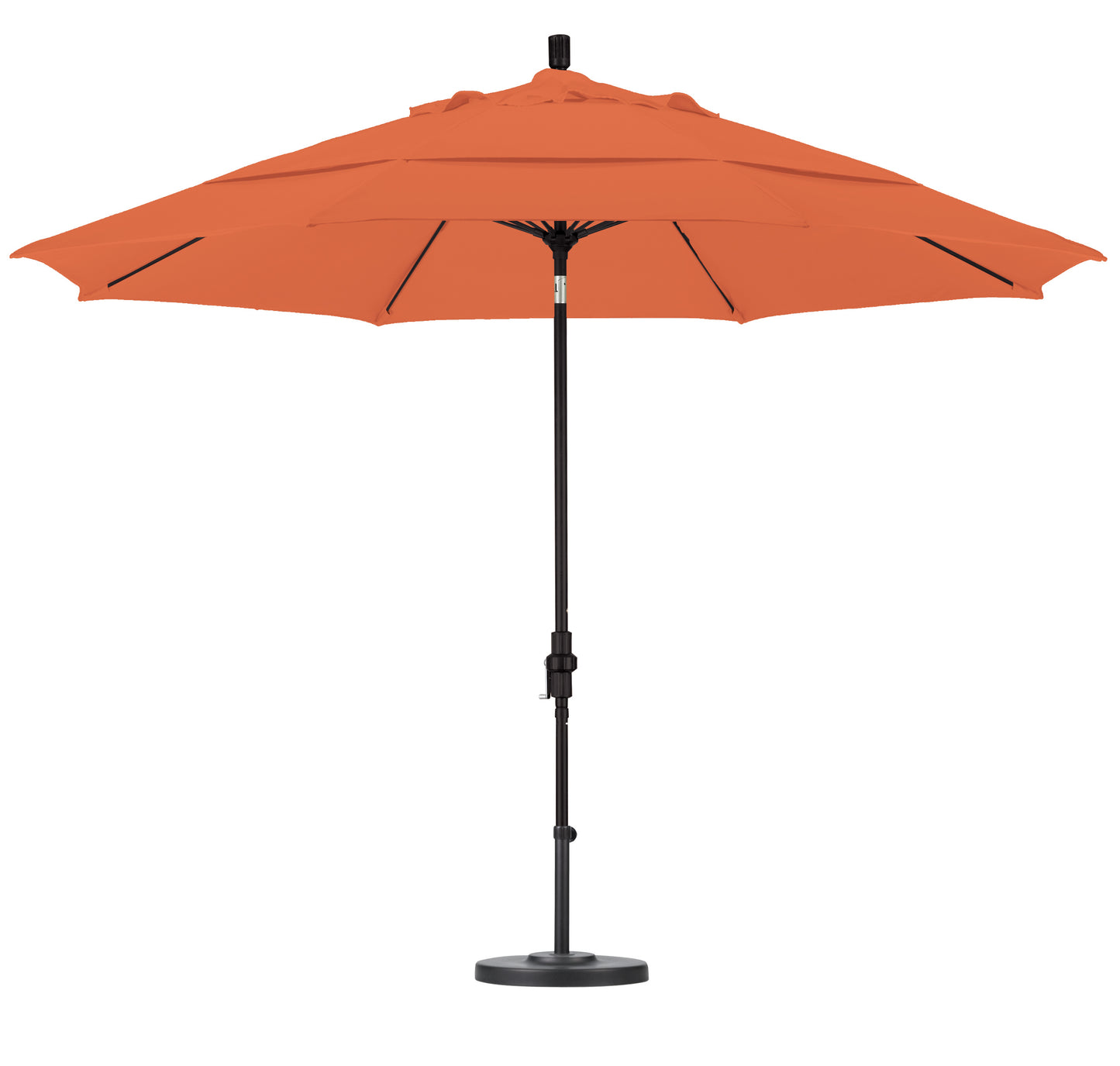 CasaFoyer 11' Extra-Large California Market Umbrella with Commercial-Grade Design, Aluminum Pole, and Fiberglass Ribs - Wind Resistant, Tilt Control, Easy Crank Open