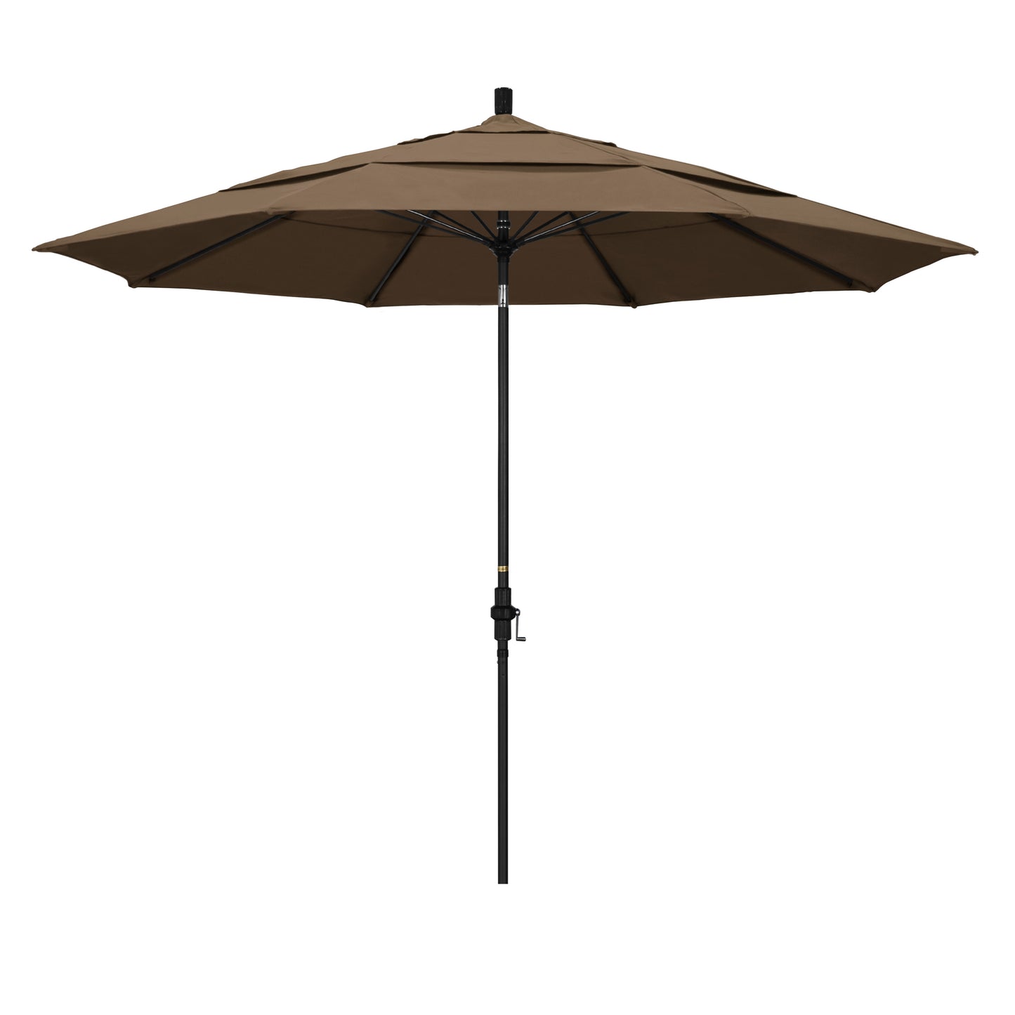CasaFoyer 11' California Market Umbrella - Premium Fiberglass Ribs, Collar Tilt, Crank Lift - Wind Resistant Patio Umbrella with Extra-Large Canopy