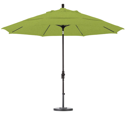 CasaFoyer 11' Extra-Large California Market Umbrella | Commercial-Grade Design | Aluminum Pole | Fiberglass Ribs | Collar Tilt | Wind Resistant | Sunbrella Fabric