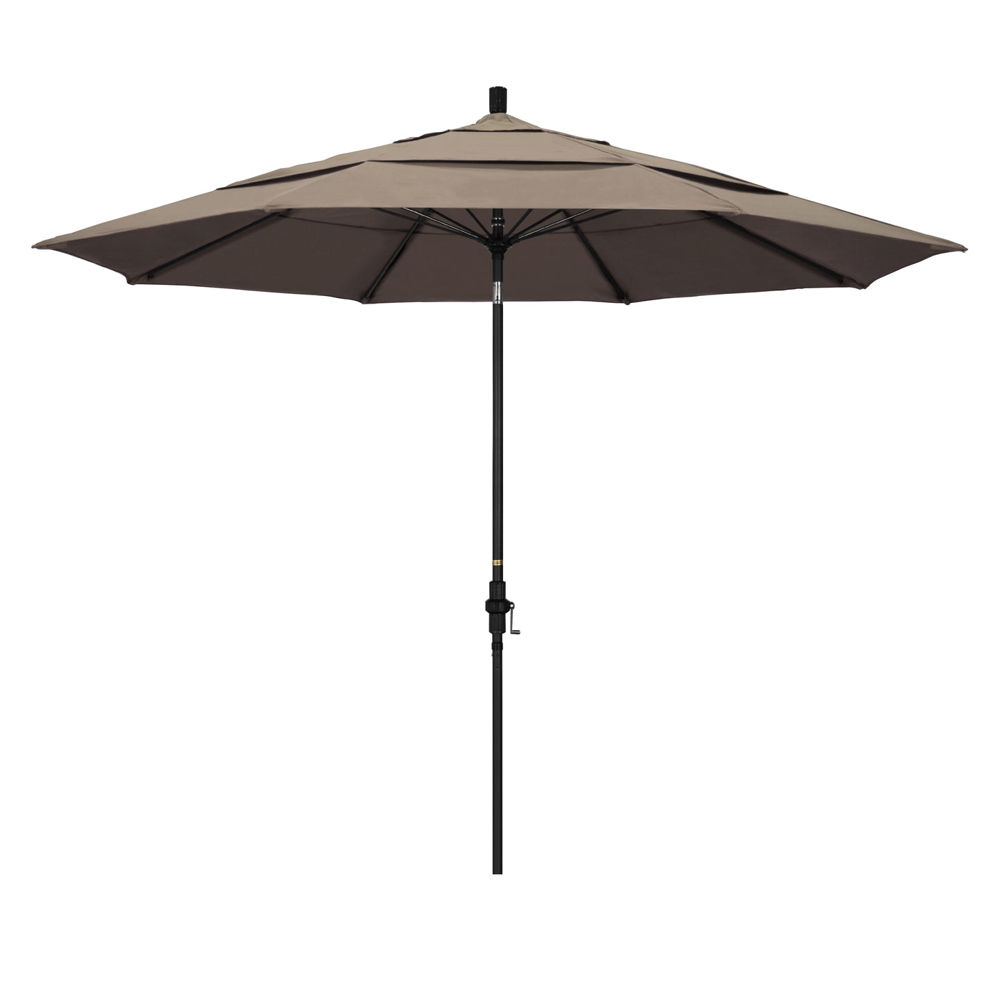 CasaFoyer 11' California Market Umbrella - Game-Changing Design, Aluminum Pole, Fiberglass Ribs, Collar Tilt, Crank Lift, Sunbrella Fabric