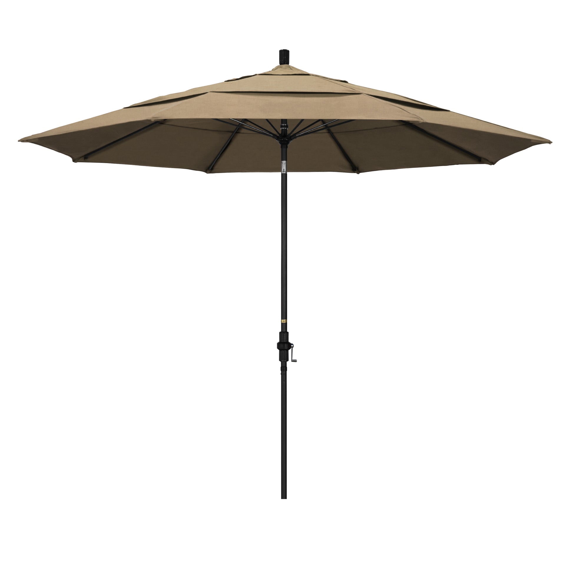 CasaFoyer 11' Extra-Large California Market Umbrella with Commercial-Grade Design, Aluminum Pole, Fiberglass Ribs, Collar Tilt, and Wind-Resistant Canopy