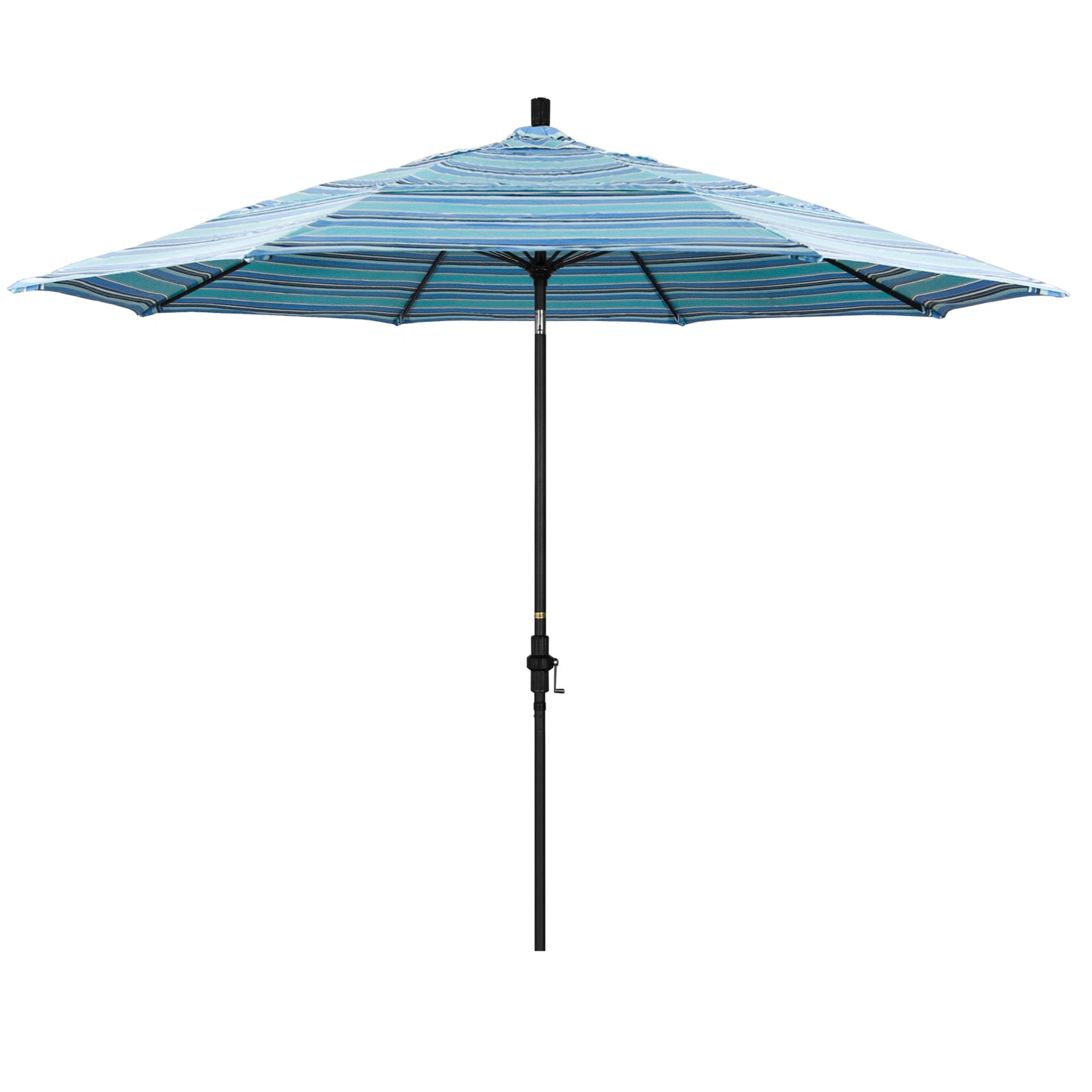 CasaFoyer 11' Extra-Large California Market Umbrella | Commercial-Grade Design | Aluminum Pole | Fiberglass Ribs | Wind Resistant | Collar Tilt | Crank Lift | Sunbrella Fabric
