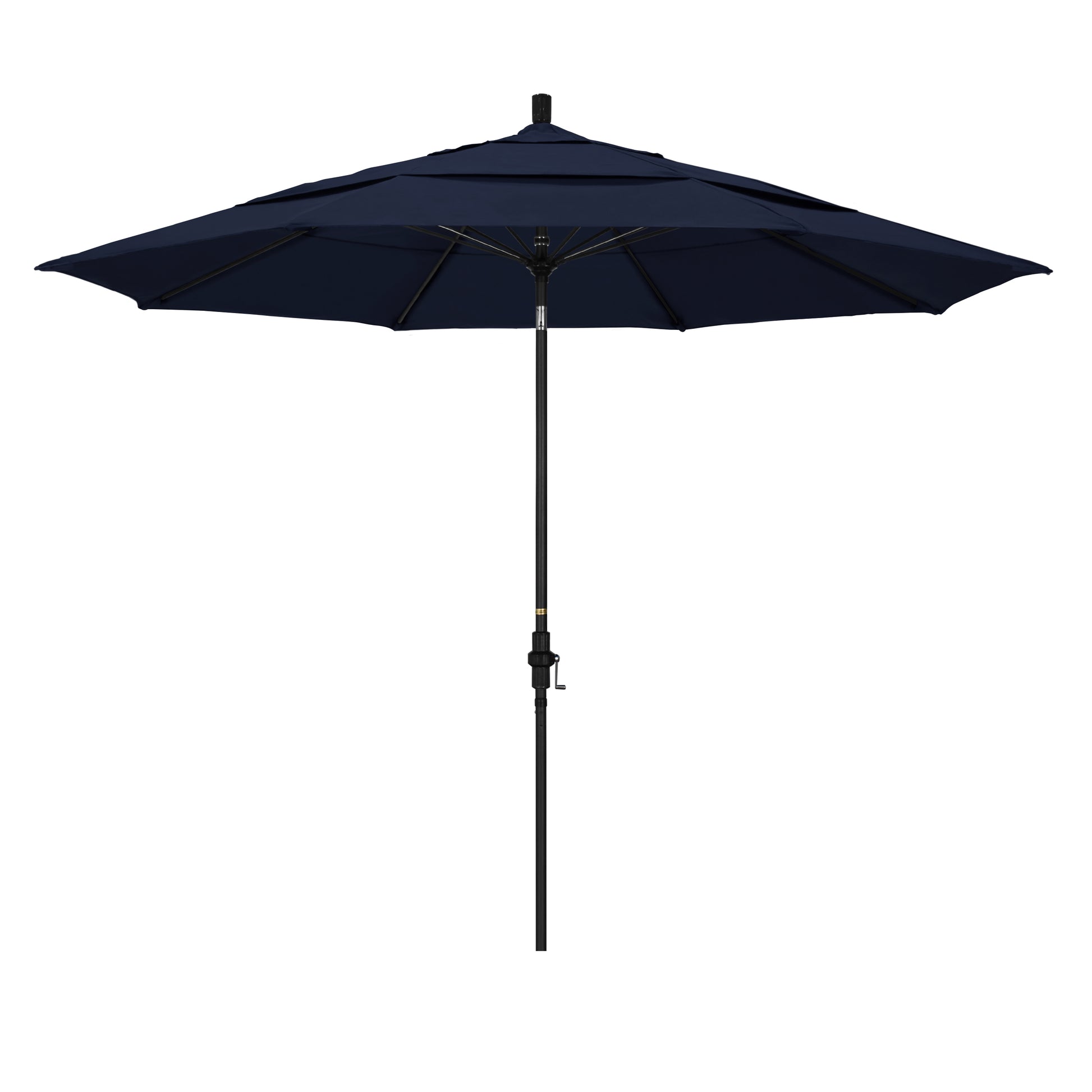 CasaFoyer 11' California Market Umbrella - Enhanced Design, Sturdy Aluminum Pole, Premium Fiberglass Ribs, Collar Tilt, Crank Lift, Extra-Large Canopy