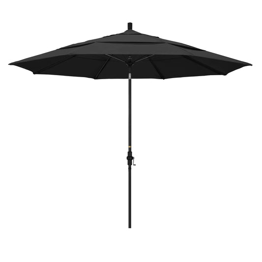 CasaFoyer 11' California Market Umbrella - Extra Large, Commercial-Grade Design, Aluminum Pole, Fiberglass Ribs, Collar Tilt, User-Friendly Crank Lift